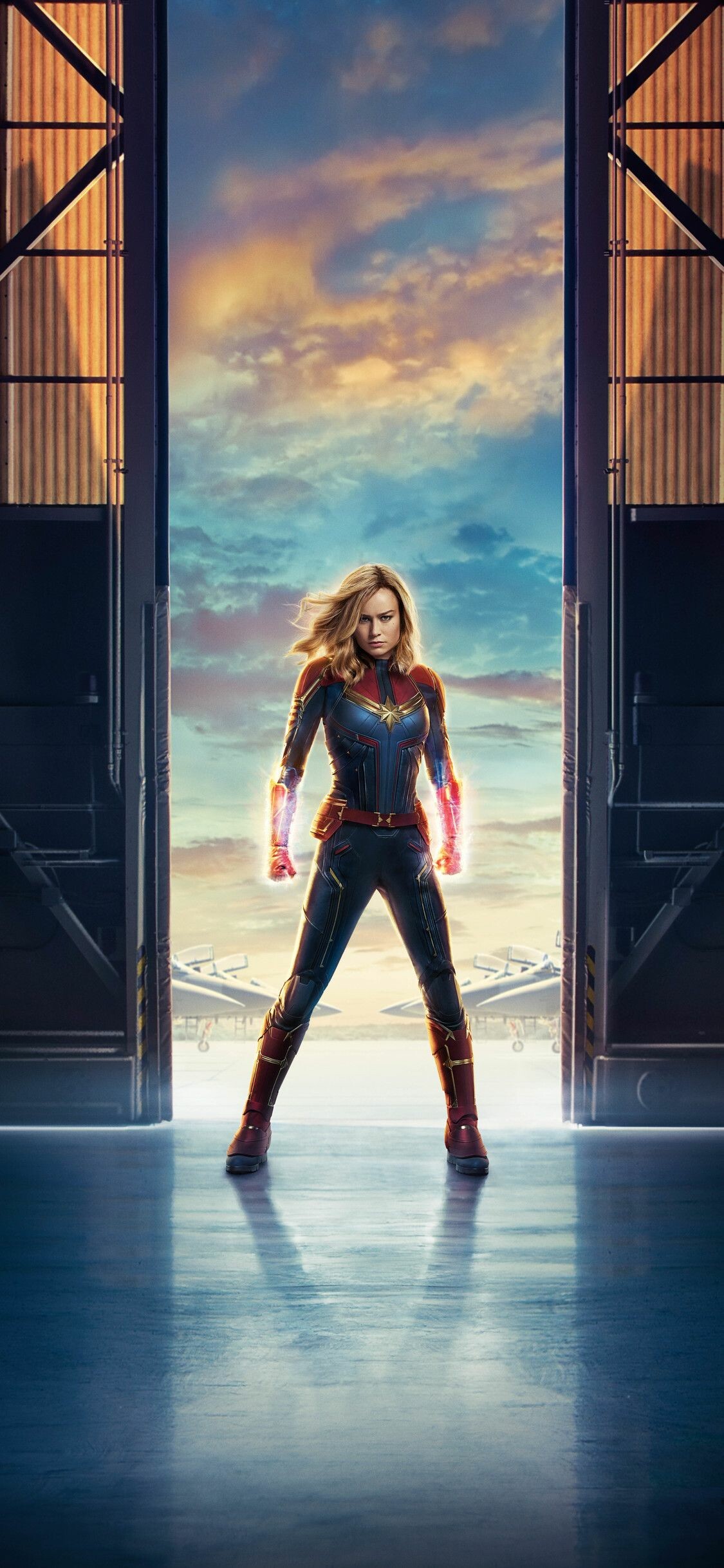 Ms. Marvel, Comics superheroine, Captain Marvel movie, iPhone XS, 1130x2440 HD Phone