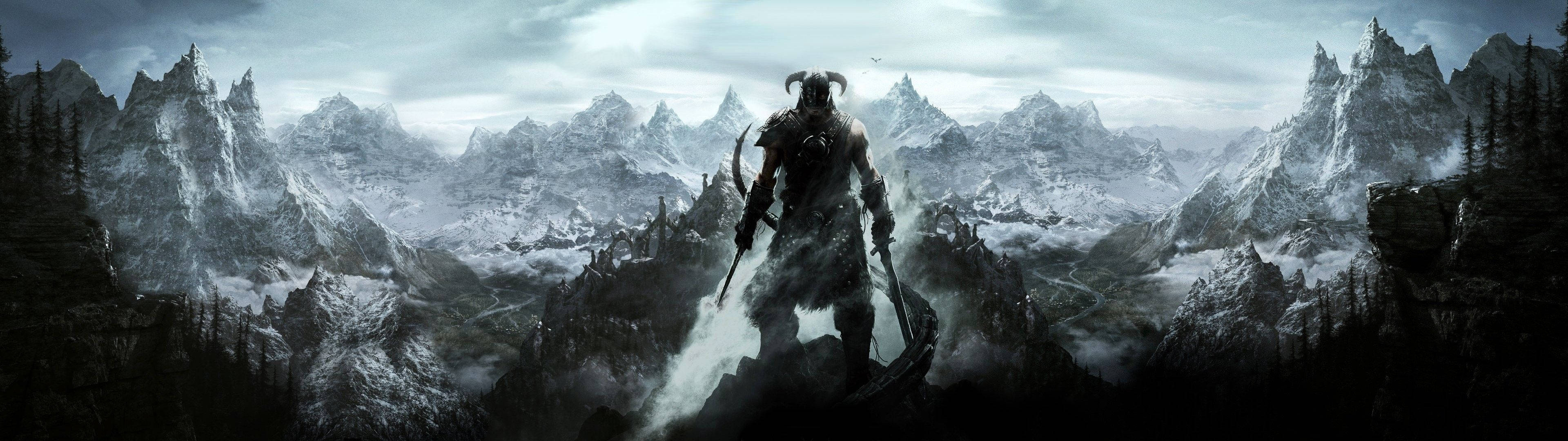 The Elder Scrolls V: Skyrim, PC Wallpaper, 3840x1080 Dual Screen Desktop