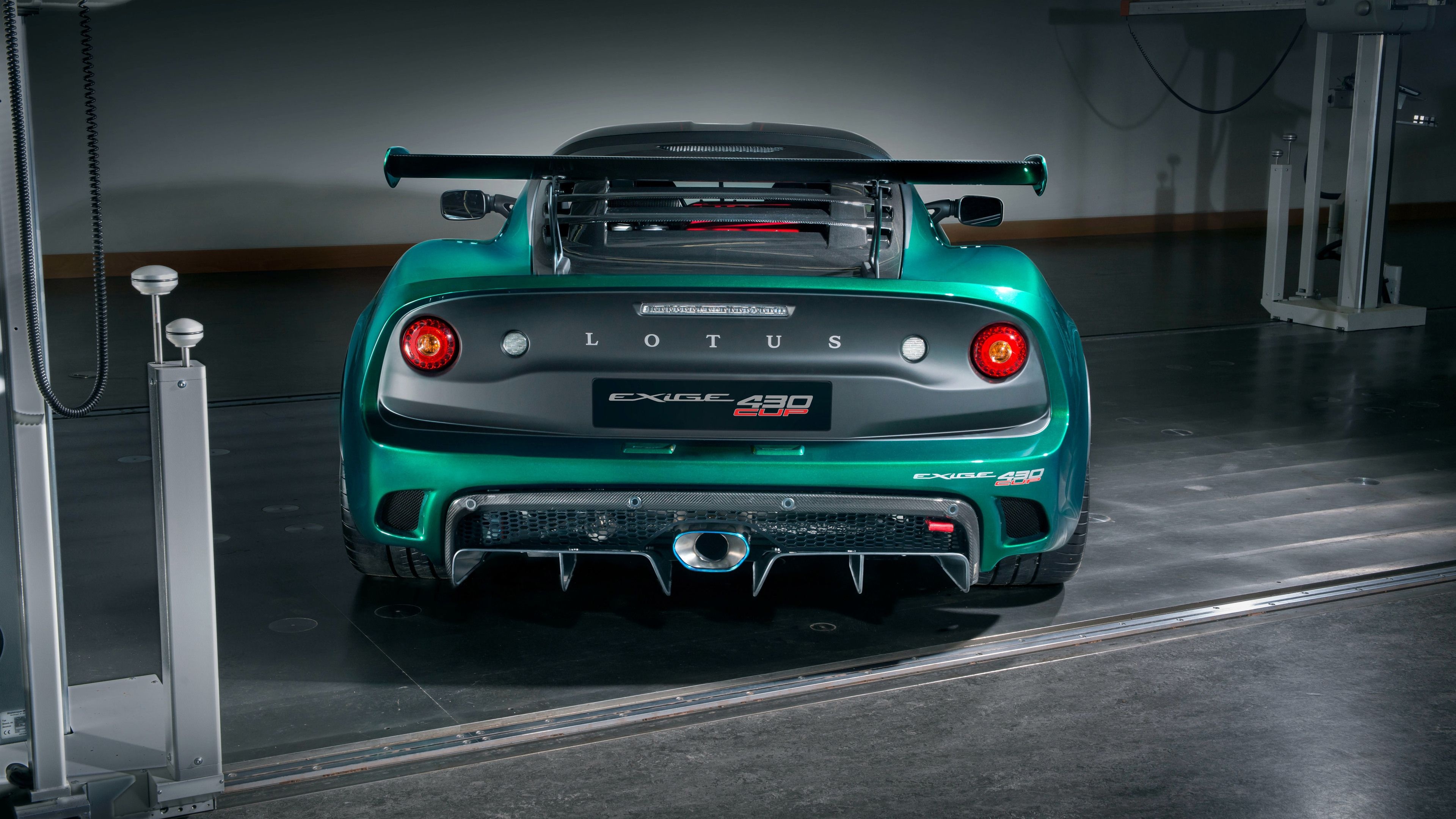 Exige Cup 430 Rear View, Lotus Cars Wallpaper, 3840x2160 4K Desktop