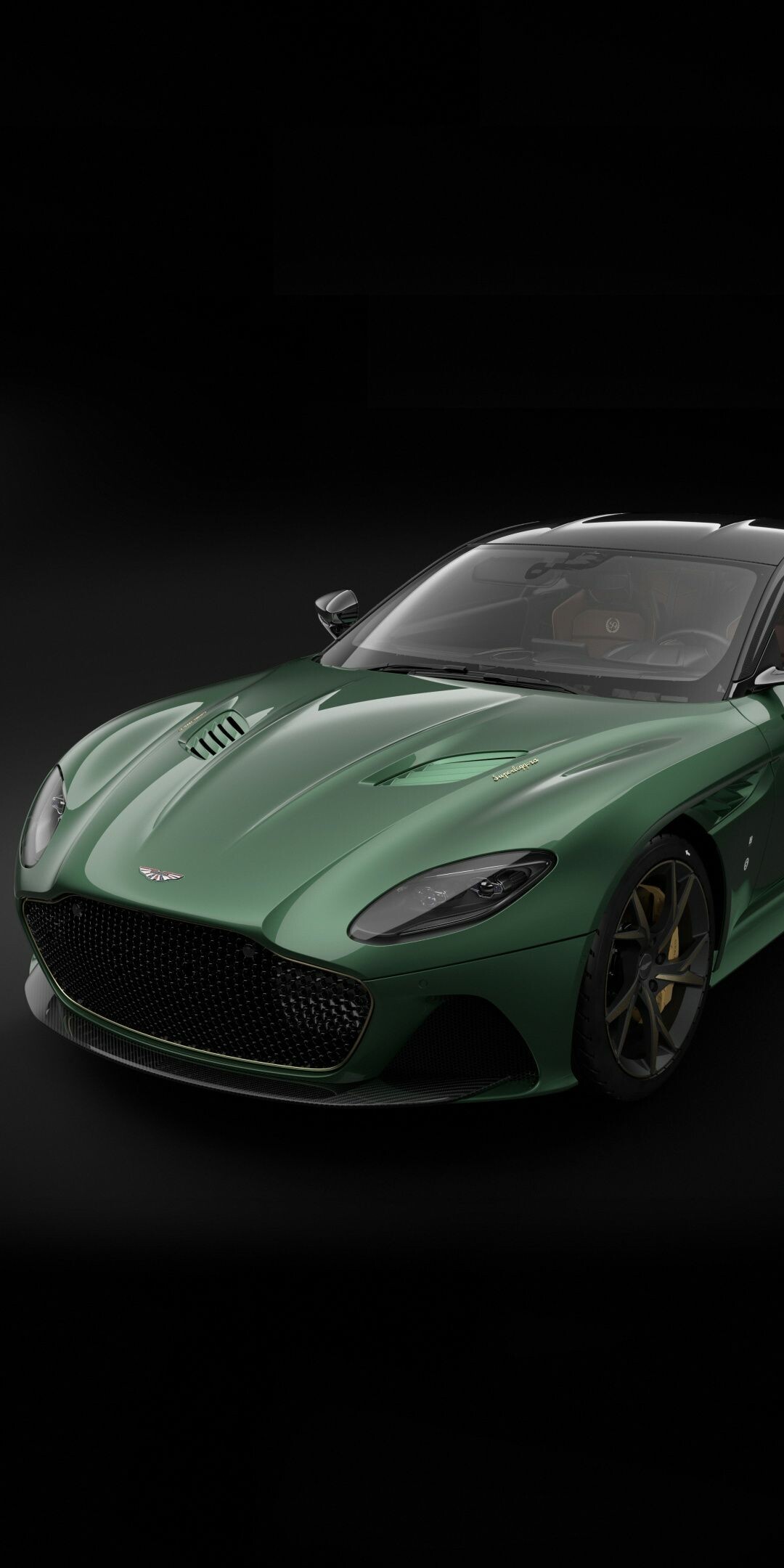 Aston Martin, Green Aston Martin DBS, Luxury car, Aston Martin portrait, 1080x2160 HD Phone