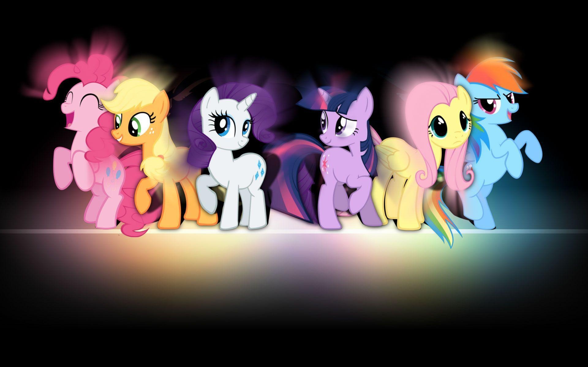 Mane Six, Twilight Sparkle, Rainbow Dash and Pinkie Pie, Fluttershy and Applejack, Rarity, HD Desktop wallpaper
