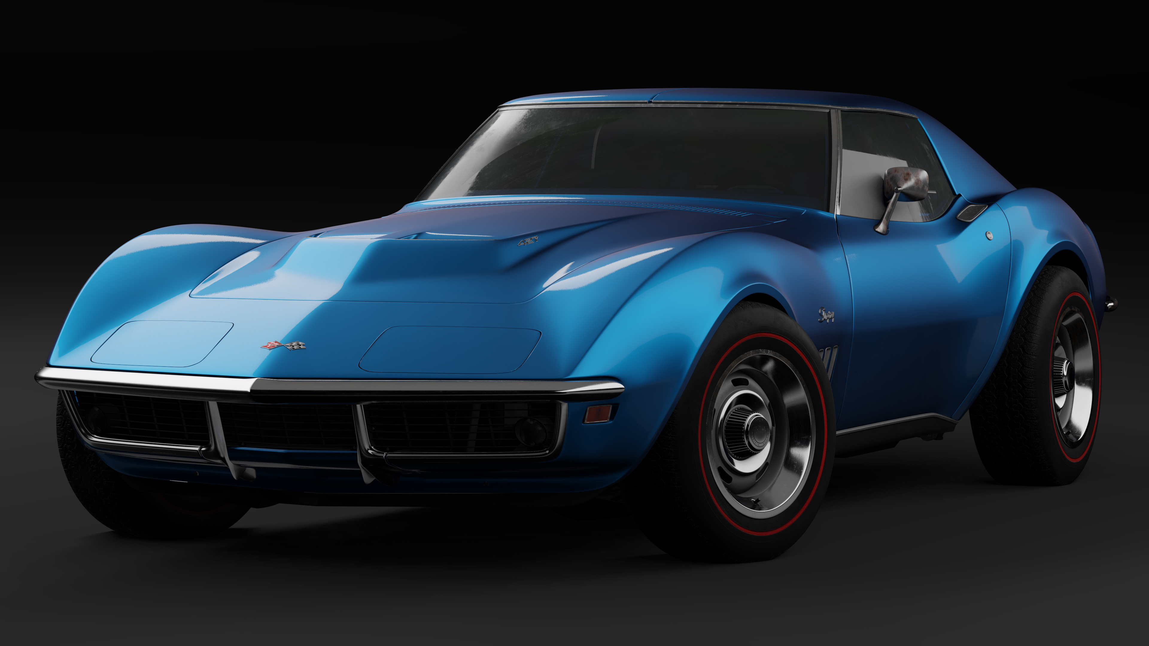 1969 Corvette Stingray, Corvette Wallpaper, 3840x2160 4K Desktop