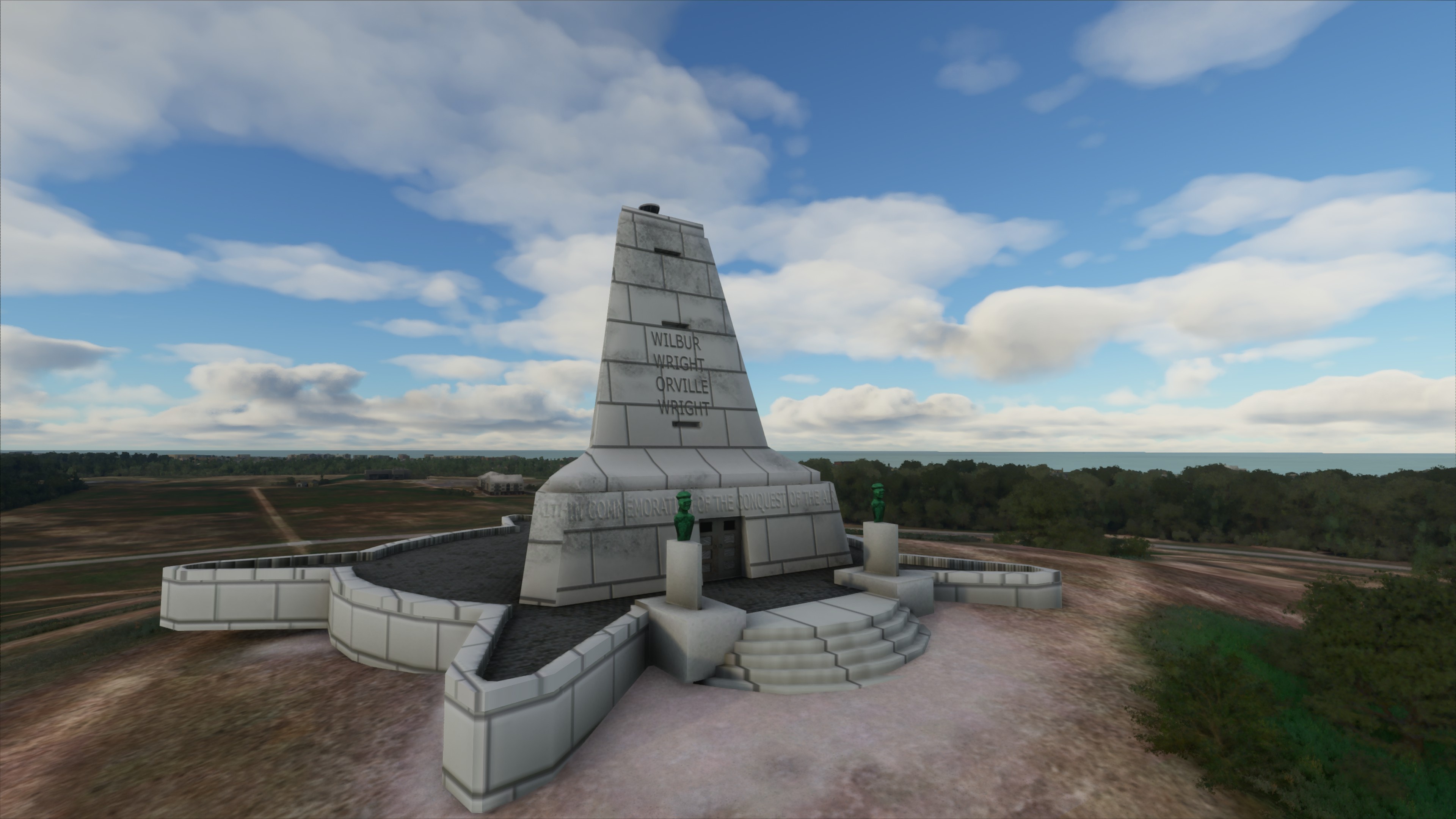 Kill Devil Hills, Wright Brothers National Memorial, Travels, RFS2020Creation, 3840x2160 4K Desktop