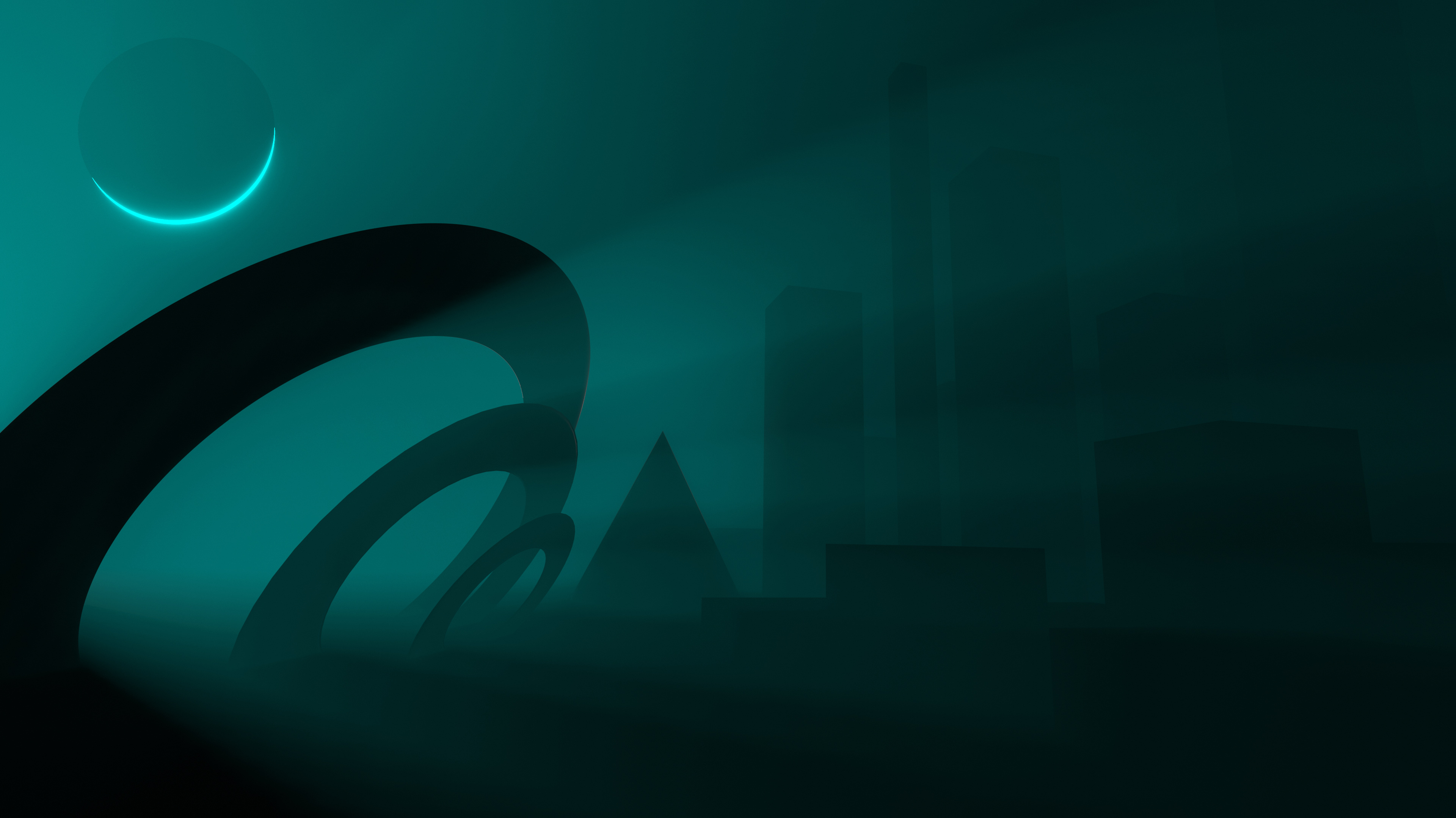 Charcoal expanse, Intense obscurity, Edgy allure, Chic darkness, Infinite backdrop, 3840x2160 4K Desktop