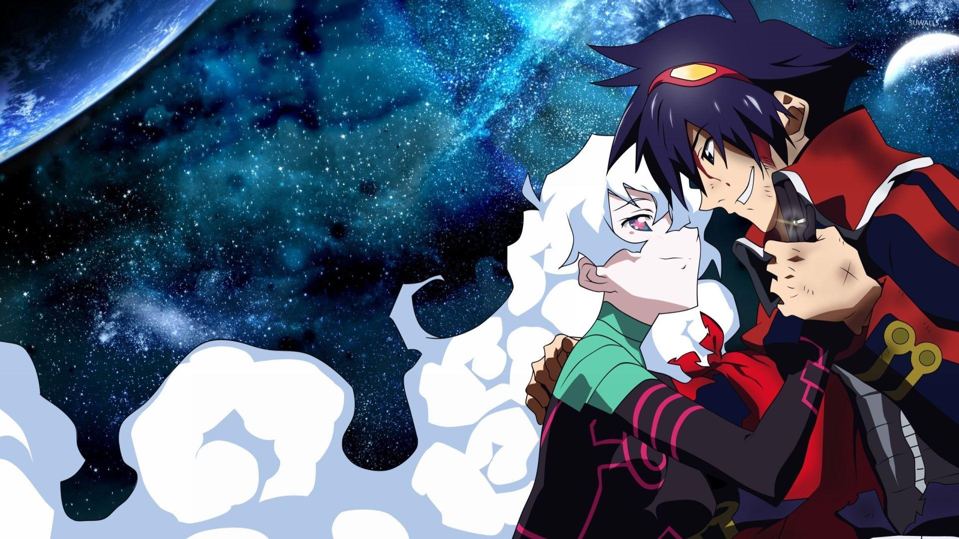Simon, Gurren Lagann, Anime, Vibrant wallpapers, 1920x1080 Full HD Desktop