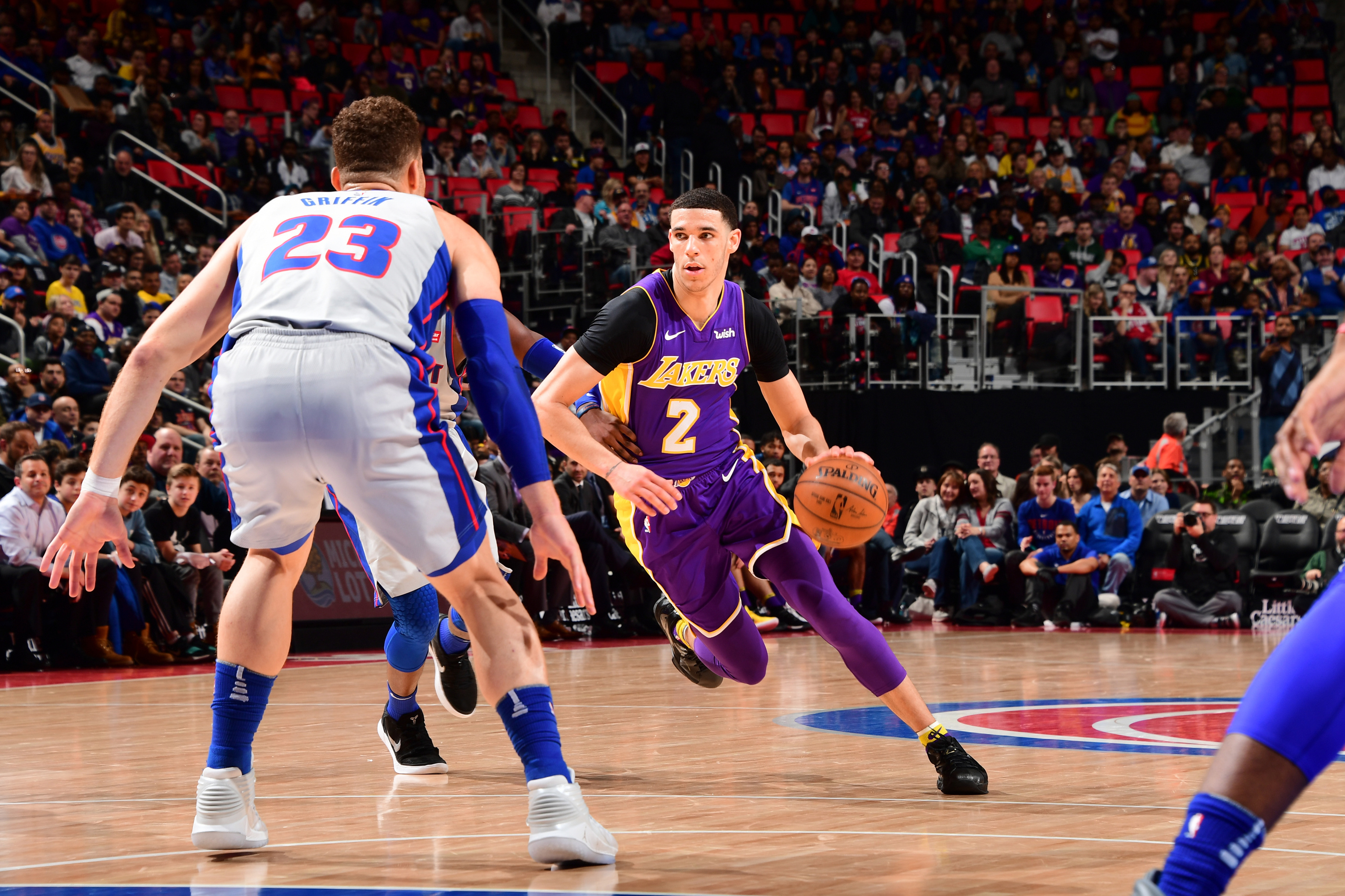 Pistons vs Lakers, Lonzo Ball Wallpaper, 3000x2000 HD Desktop