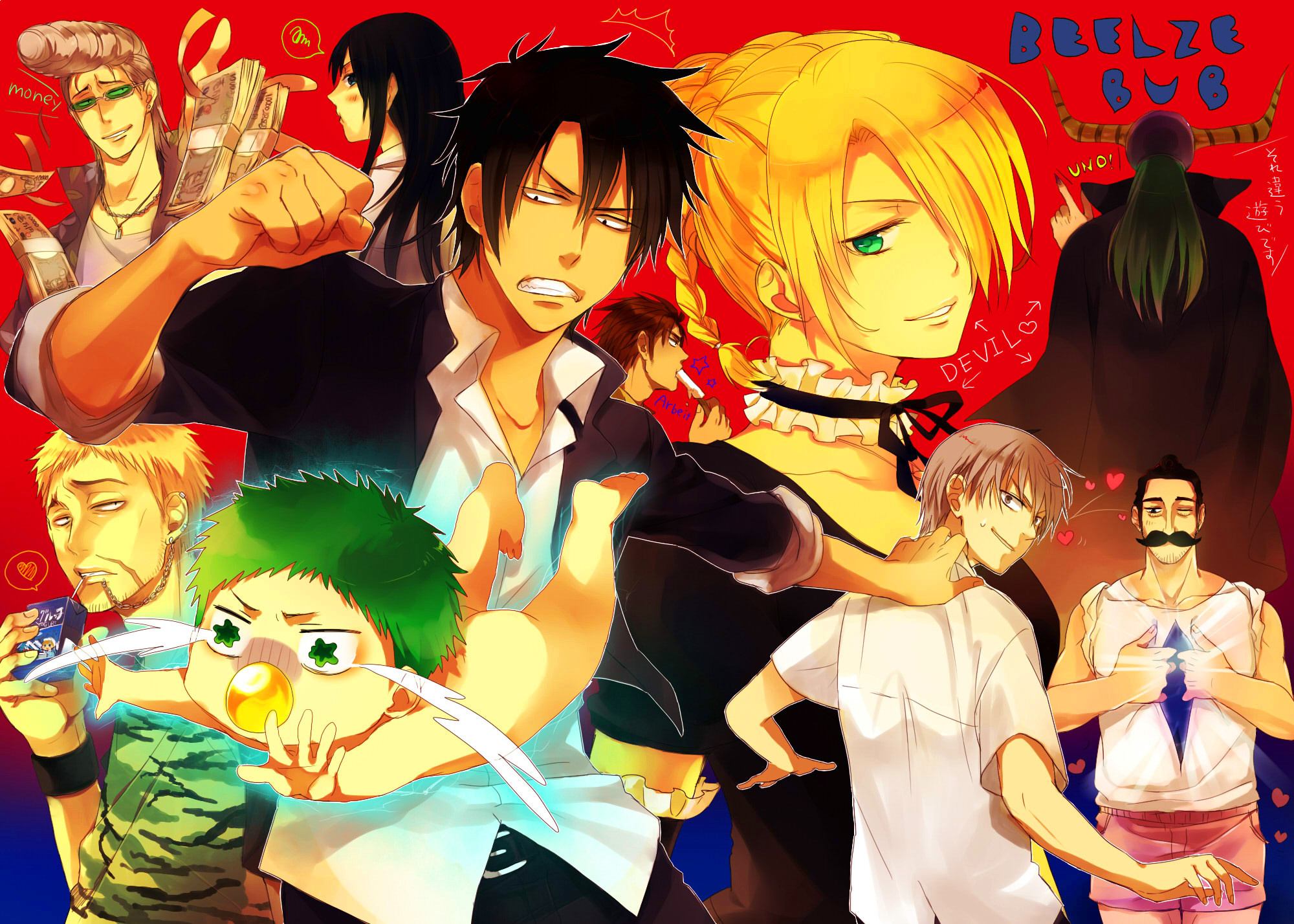 Beelzebub, Anime mischief, Devilish chaos, Quirky characters, 2000x1430 HD Desktop