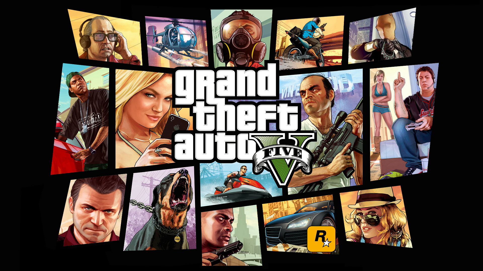 Grand Theft Auto 5, Xbox One wallpaper, Console gaming, Exciting gameplay, 1920x1080 Full HD Desktop