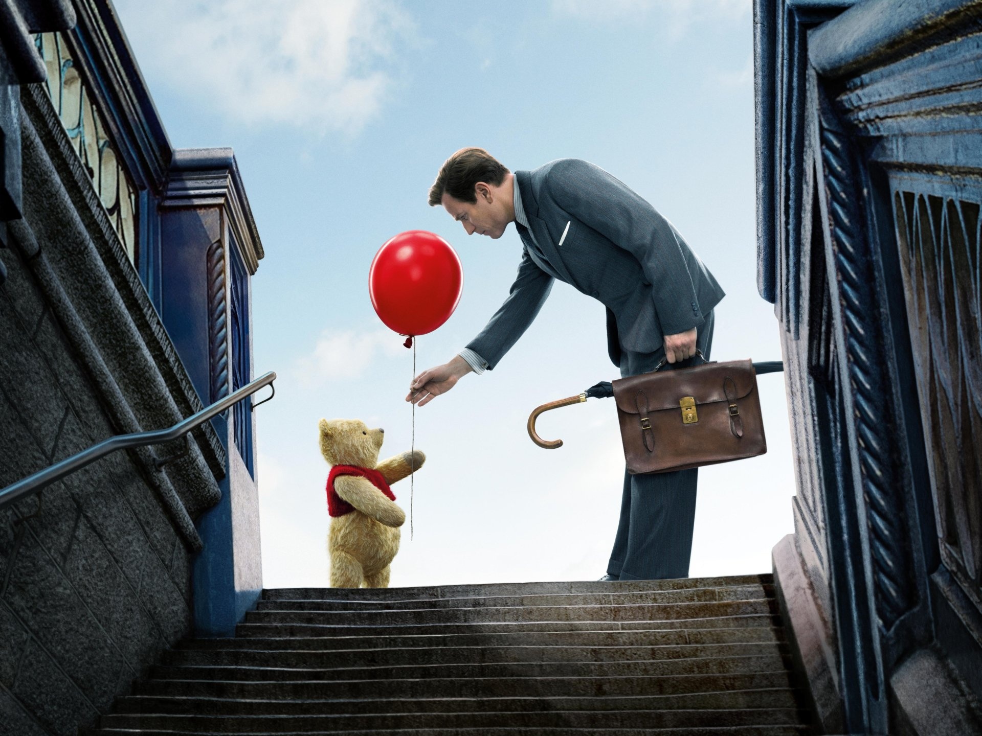 Christopher Robin movie, Heartwarming nostalgia, Beloved characters, Childhood memories, 1920x1440 HD Desktop