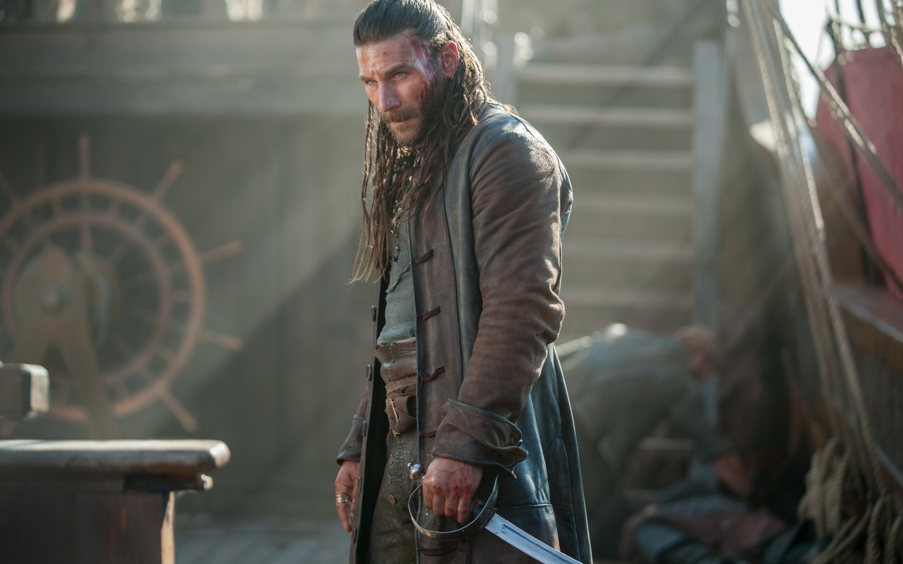 Black Sails TV Series, Zachary McGowan, Captain Charles Vane, High Quality, 2880x1800 HD Desktop