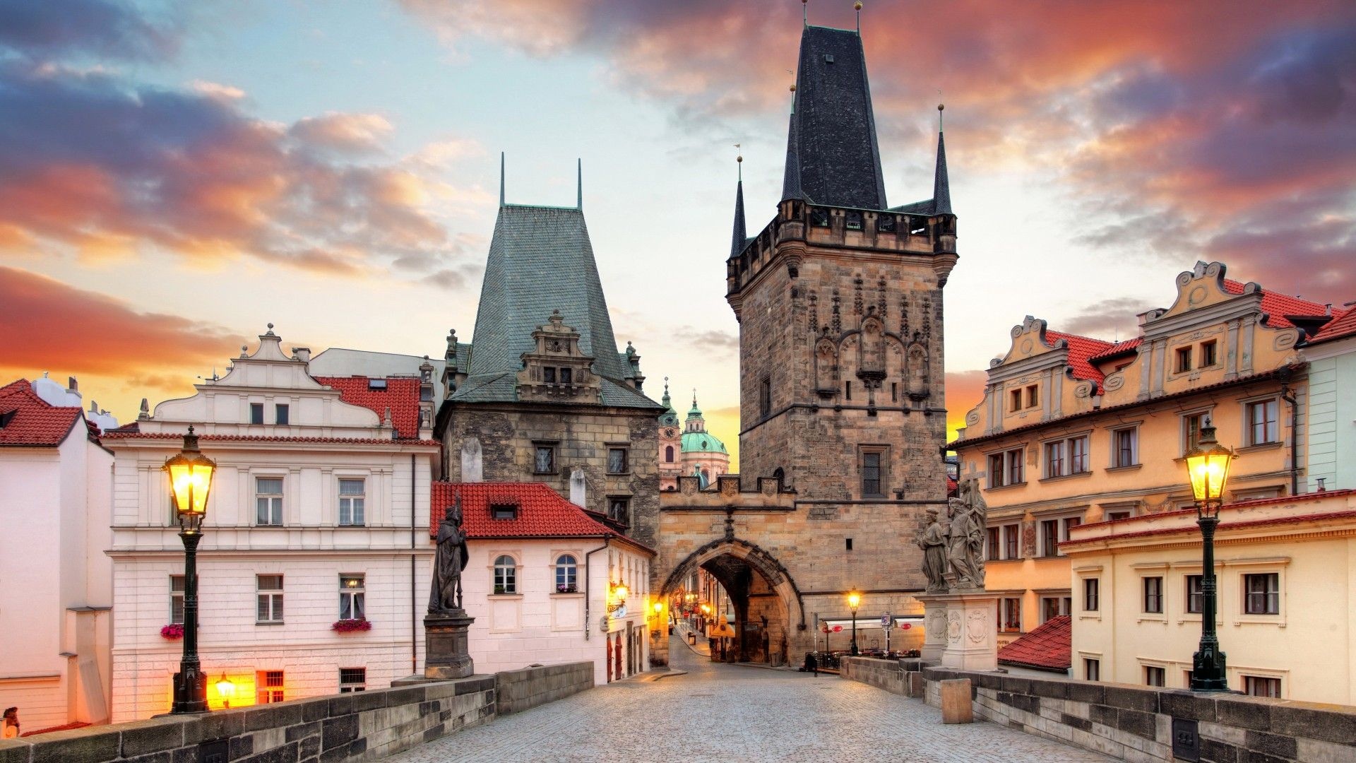 Iconic skyline, Old-world charm, Timeless beauty, Prague's wonders, 1920x1080 Full HD Desktop