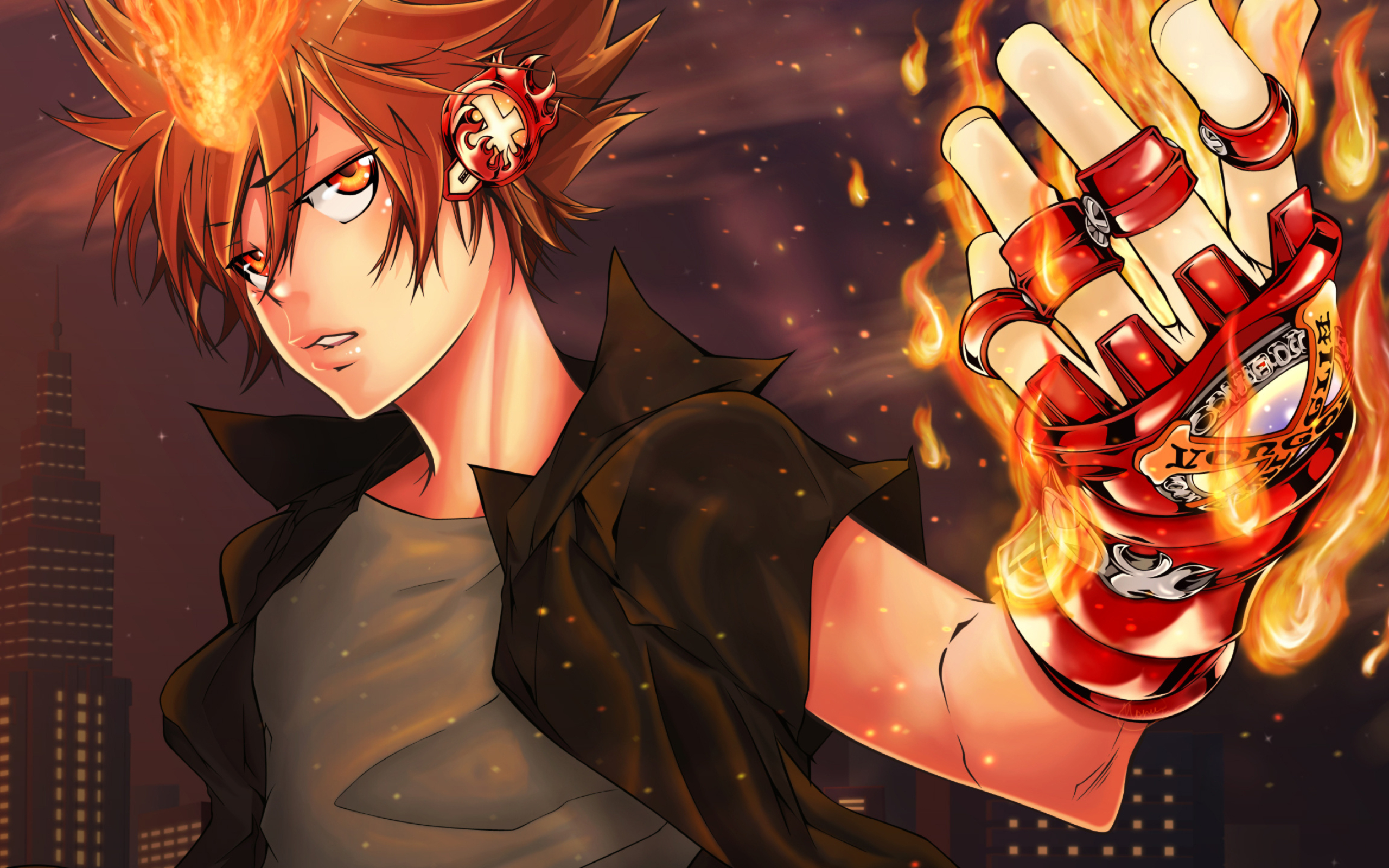 Katekyo Hitman Reborn wallpaper, Fiery will, Minitokyo, 2560x1600 HD Desktop