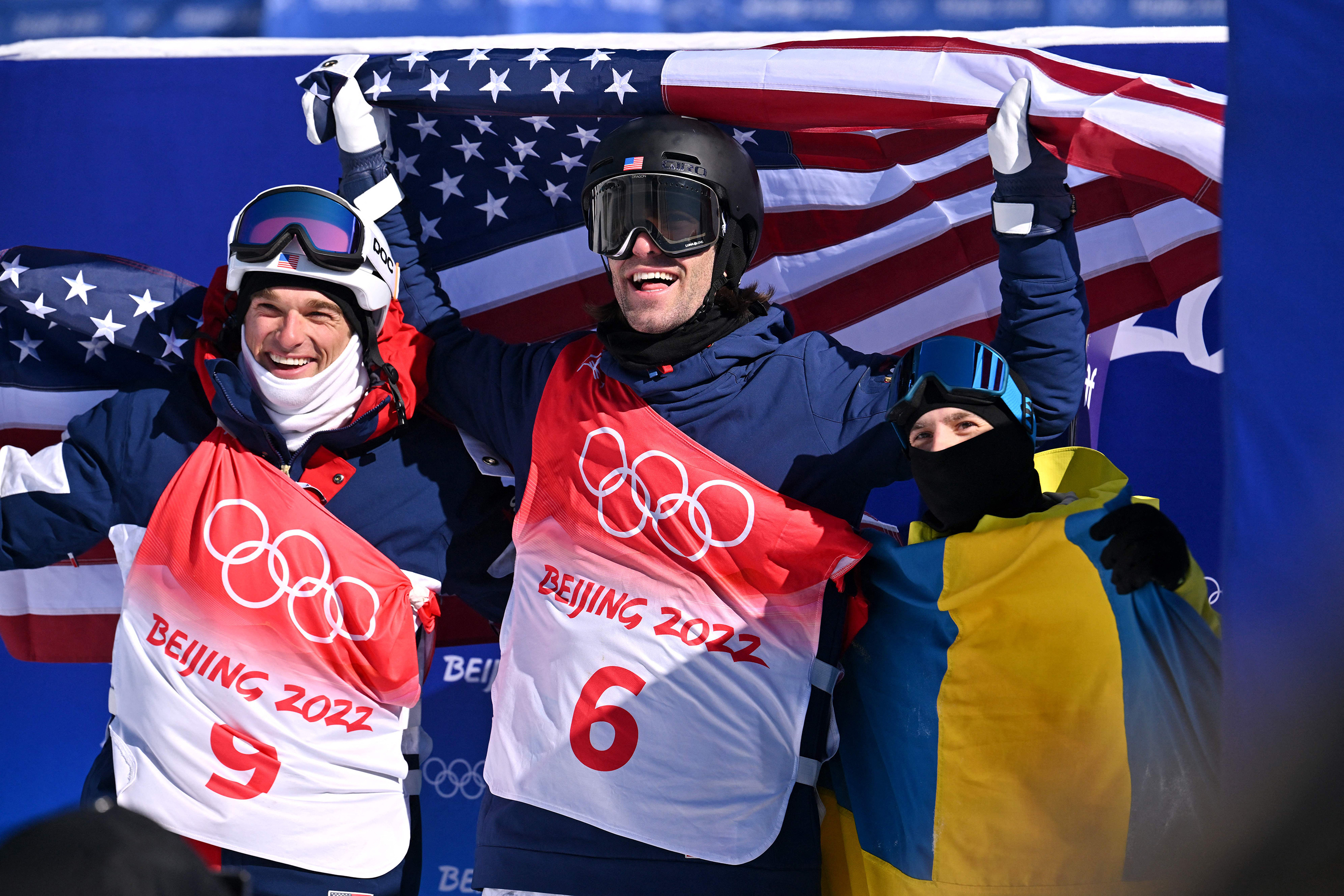 Jesper Tjader, Alex Hall, Nick Goepper, Freeski slopestyle, 3000x2000 HD Desktop