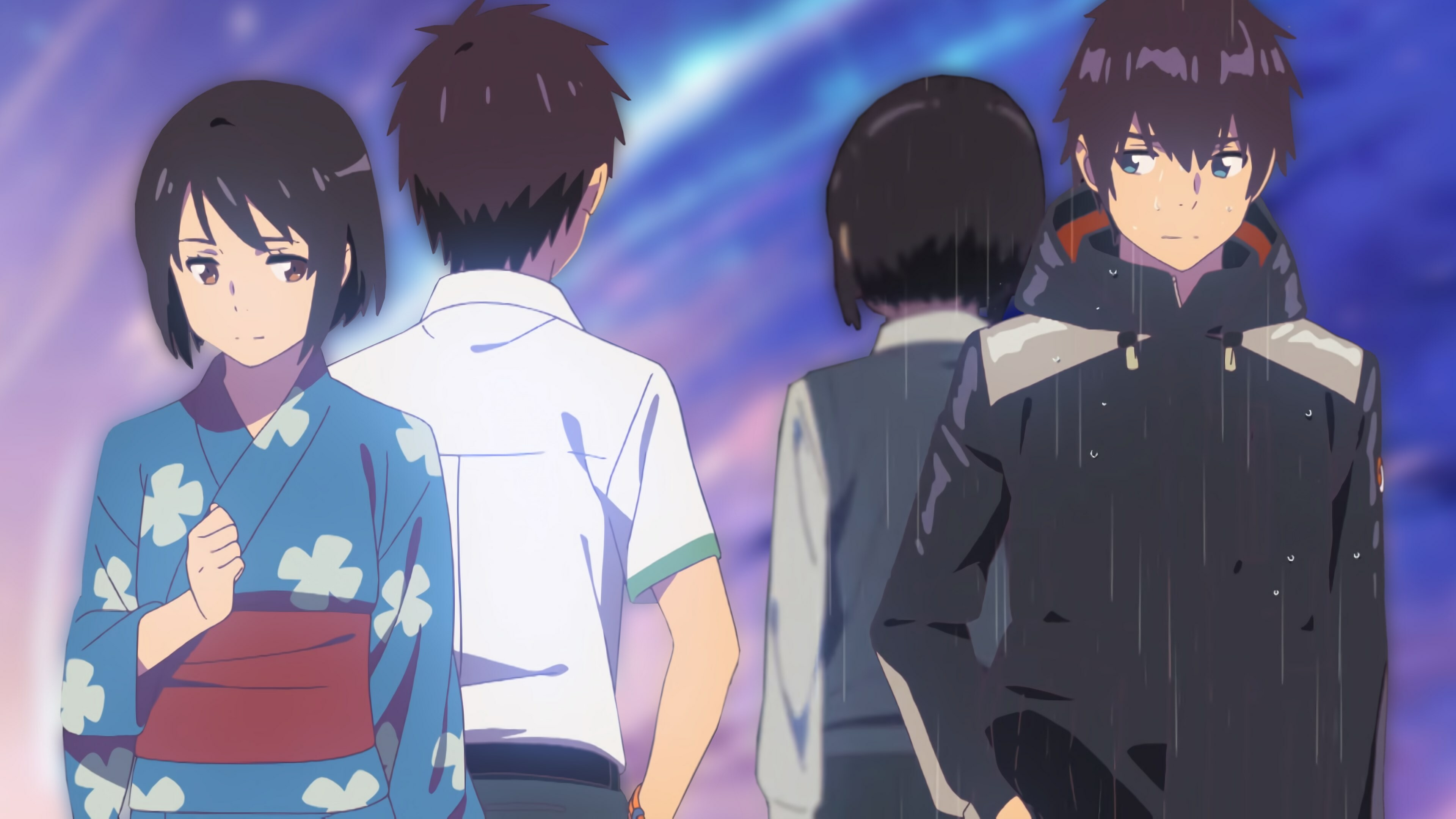 Taki and Mitsuha, Your Name Wallpaper, 3840x2160 4K Desktop