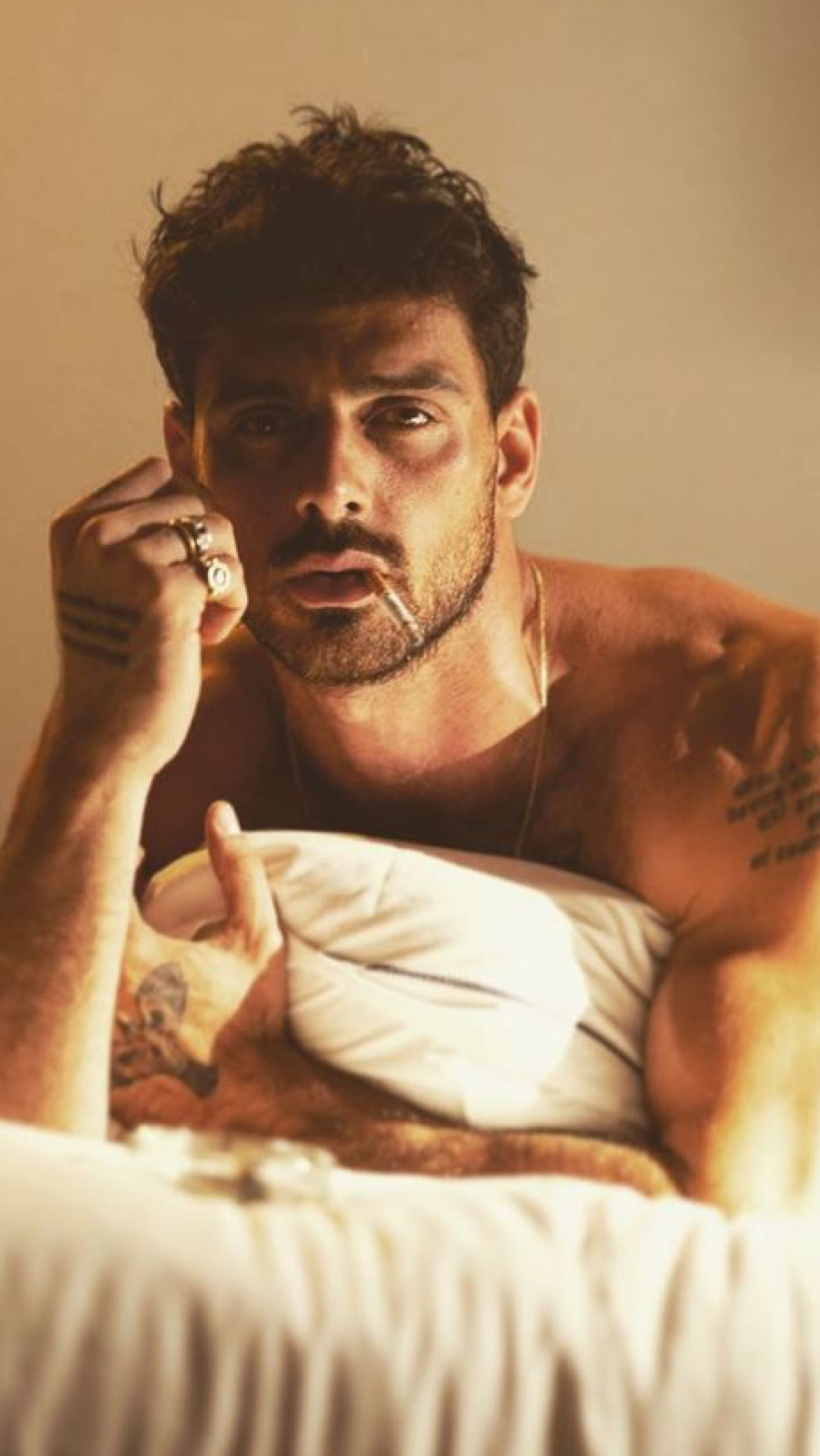 Michele Morrone, New movies, Tom Ellis connection, Lucifer's charm, 2050x3640 HD Phone