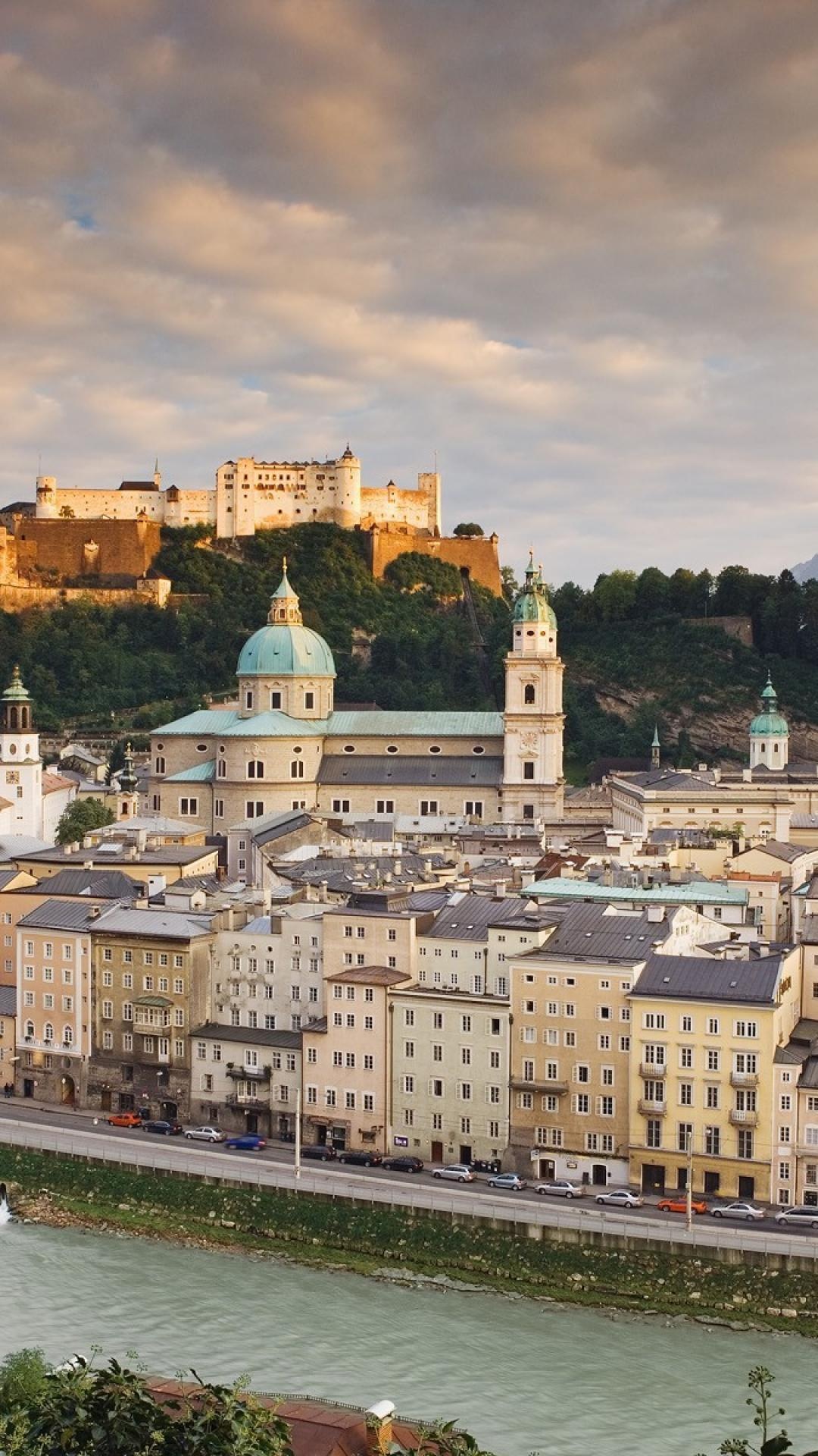 Castle in Salzburg, 4K HD, 1080x1920 Full HD Phone