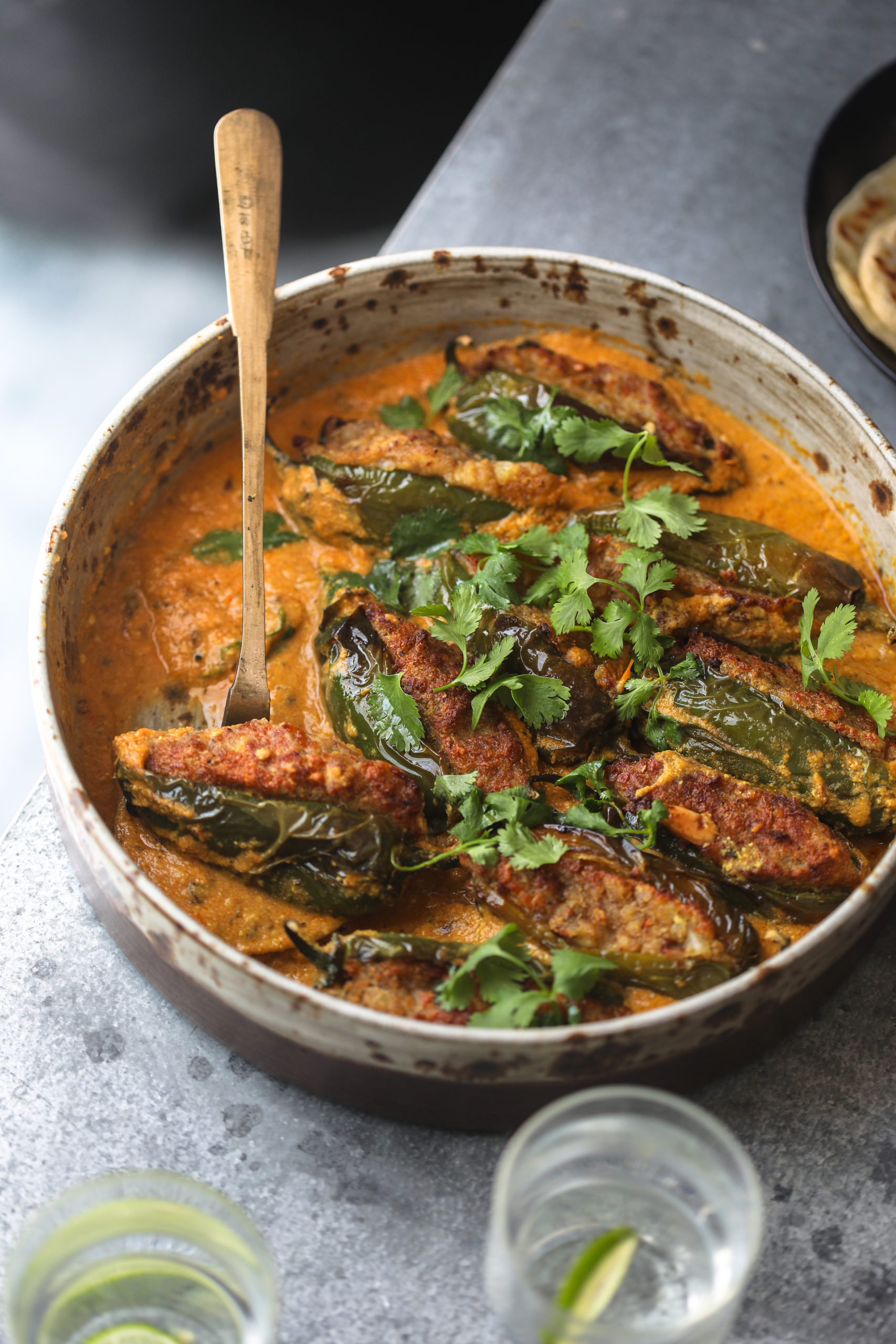 Paneer stuffed jalapeno, Spicy curry, Flavourful dish, Vegetarian delight, 1710x2560 HD Phone