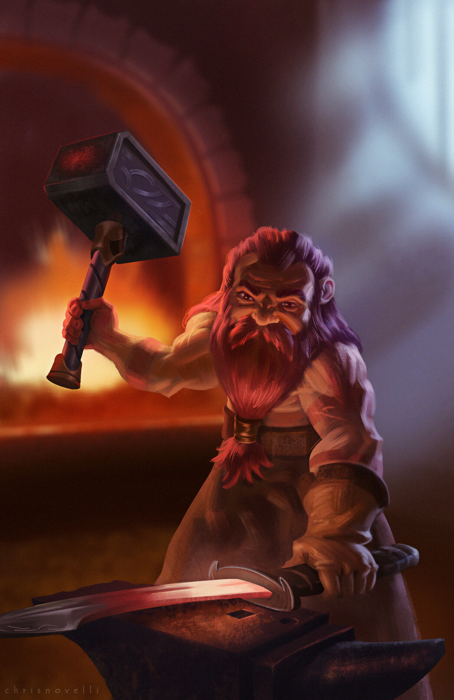 The Blacksmith, Master craftsman, Forge of legends, Skilled artisan, 1500x2320 HD Phone