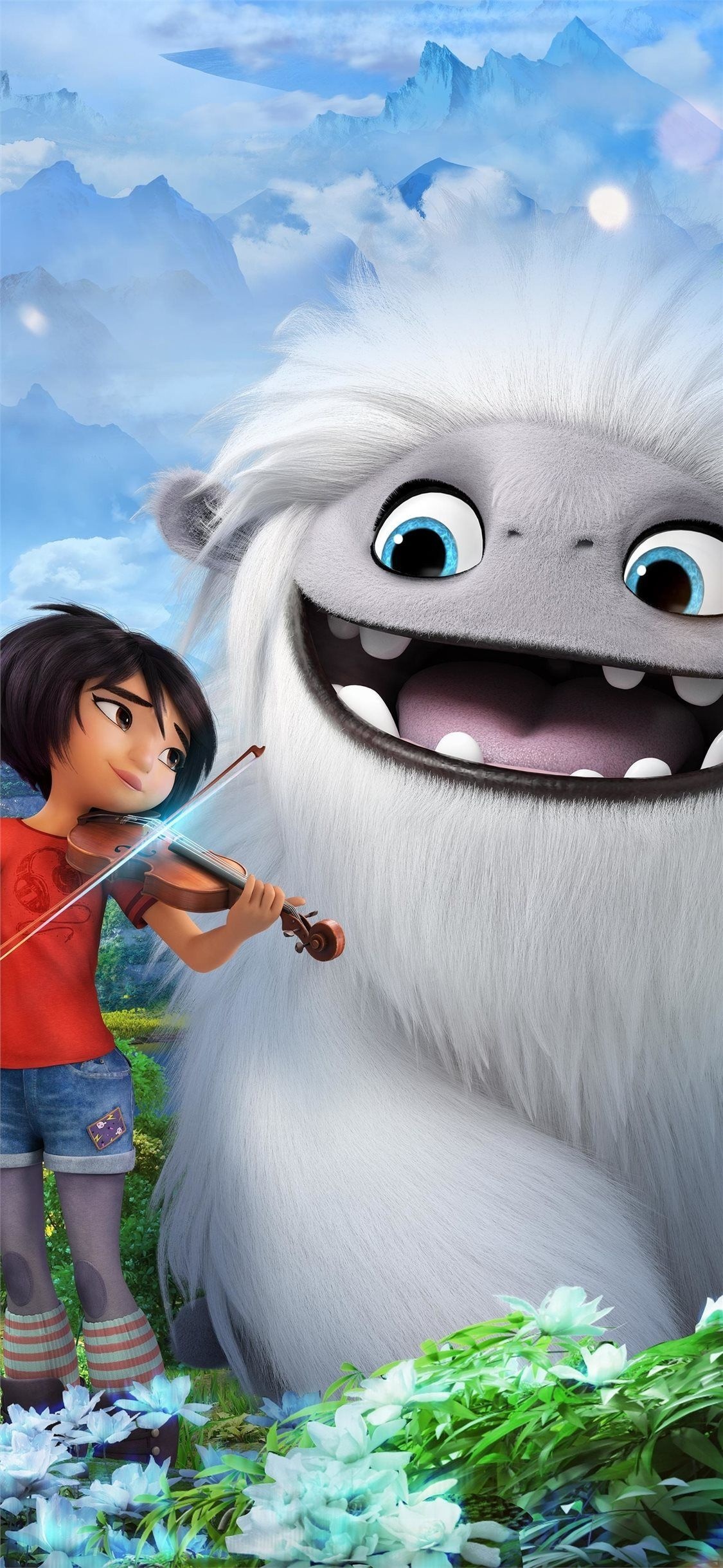 DreamWorks, Abominable, Animation movies, 1130x2440 HD Phone