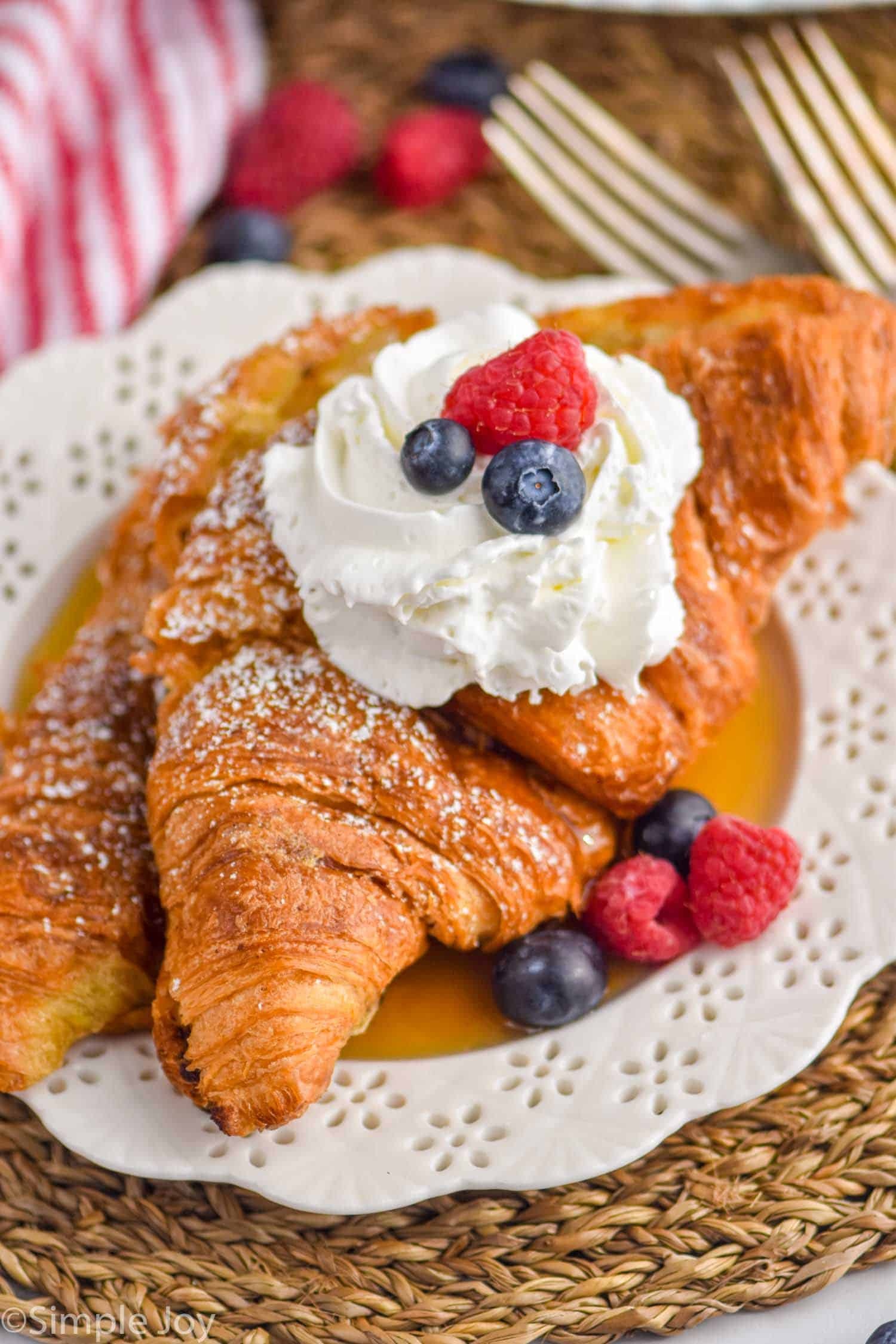 French toast croissant, Sweet breakfast indulgence, Crispy exterior, Soft and fluffy inside, 1500x2250 HD Phone