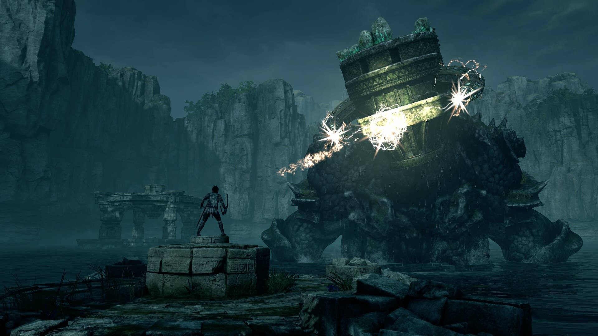 Colossus no. 12, Memorable boss fight, Stunning artwork, Intimidating foe, 1920x1080 Full HD Desktop