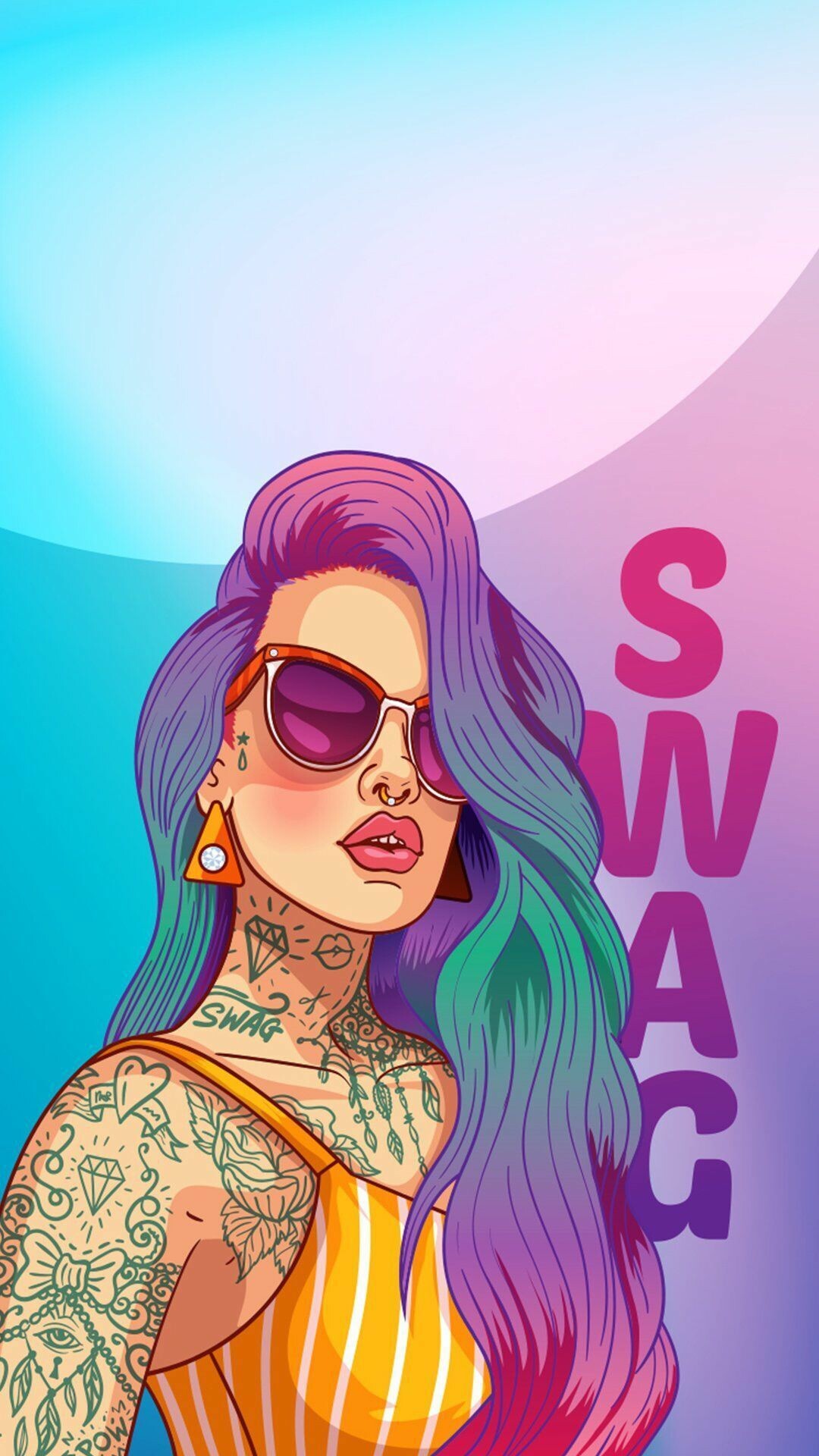 Pop Art, Dope girls art wallpapers, 1080x1920 Full HD Phone