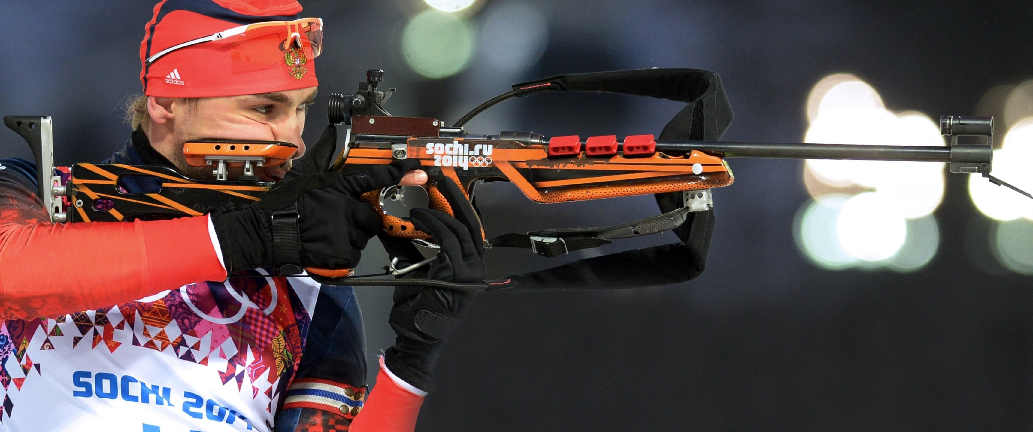Anton Shipulin, Biathlon Wallpaper, 3440x1440 Dual Screen Desktop