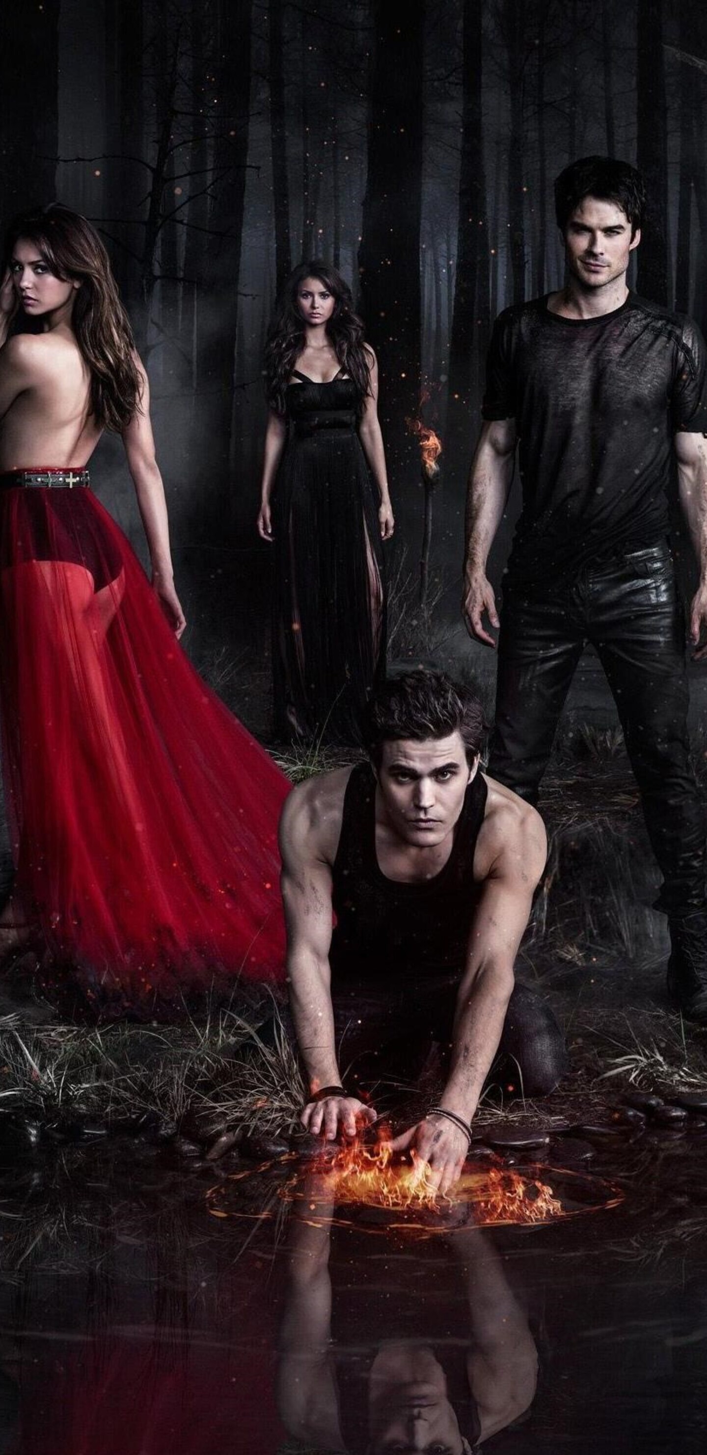 Vampire Diaries series, TV series, Samsung Galaxy, Stunning 4K wallpapers, 1440x2960 HD Phone
