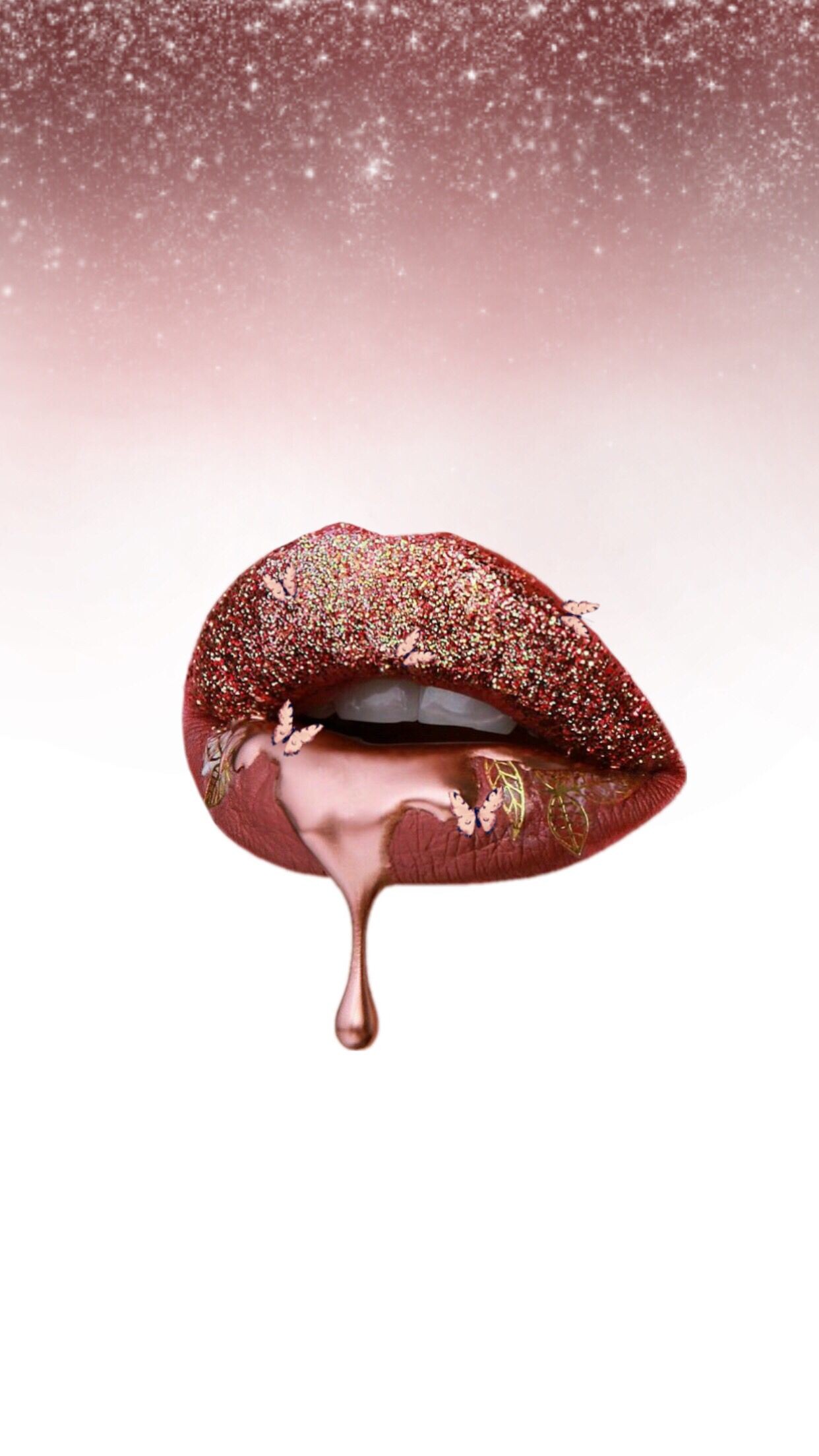 Lipstick, Rose gold wallpaper, 1250x2210 HD Phone
