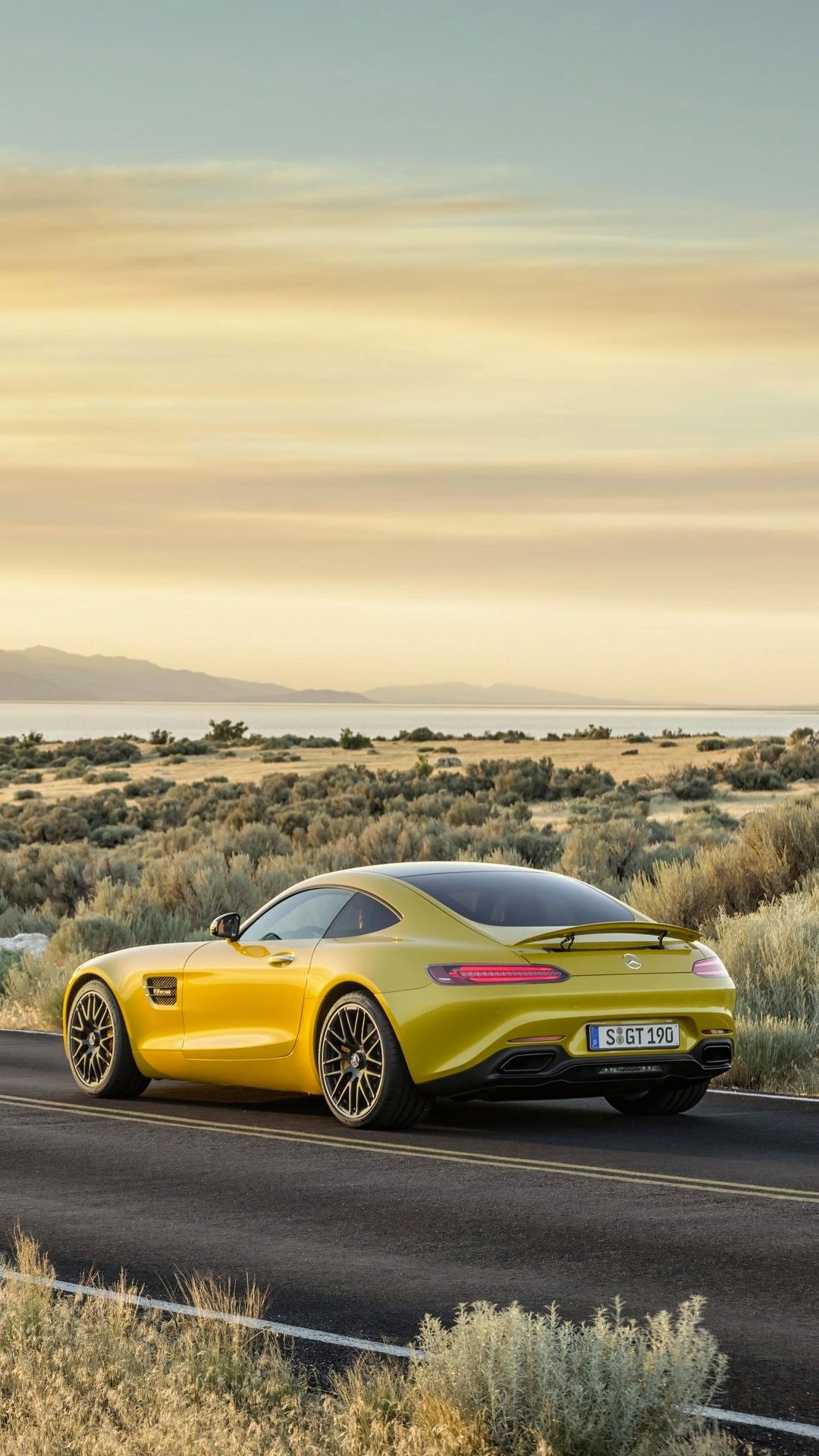 Mercedes-Benz AMG GT, Desktop and mobile wallpapers, Luxury car, German engineering, 1080x1920 Full HD Phone