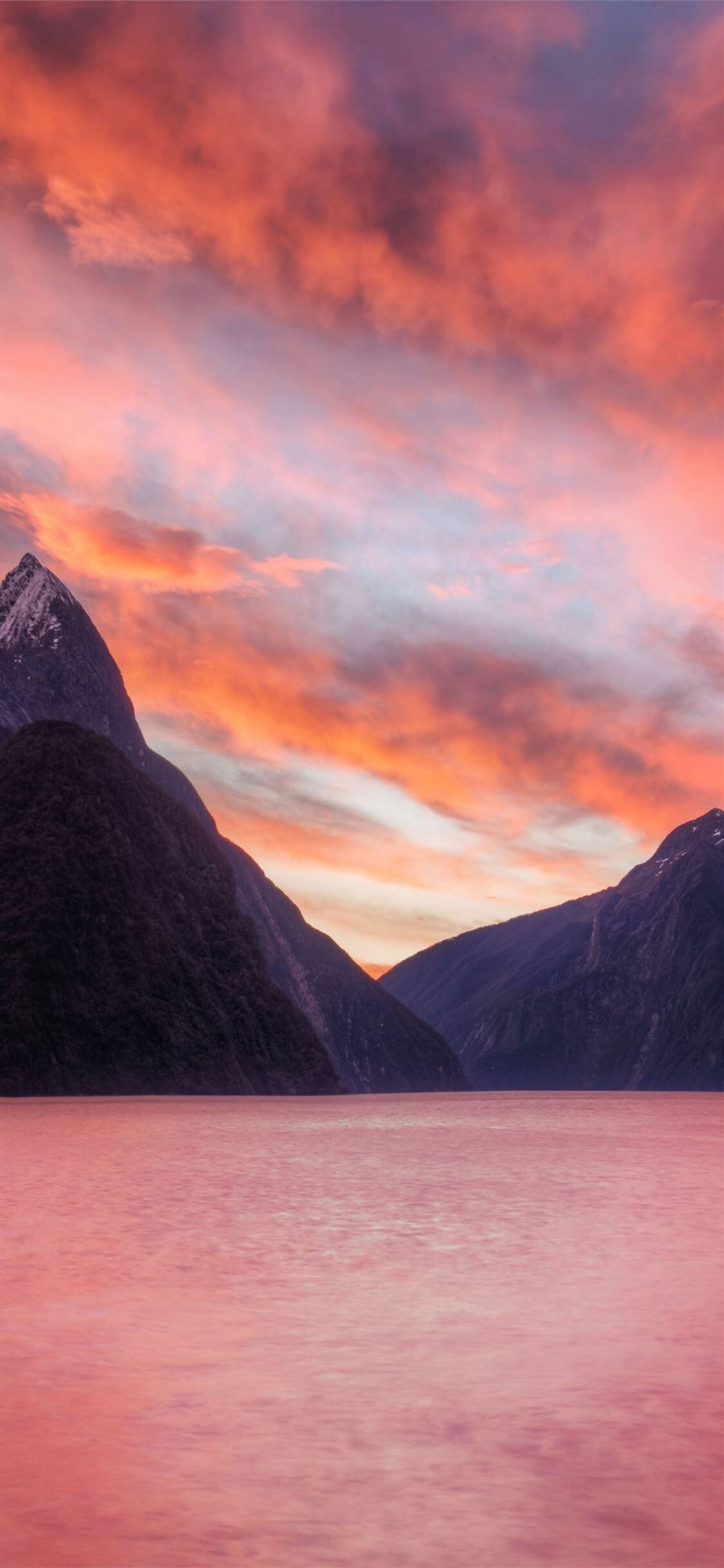 Milford Sound New Zealand, Majestic mountains, Nature's beauty, Photographic delight, 1130x2440 HD Phone