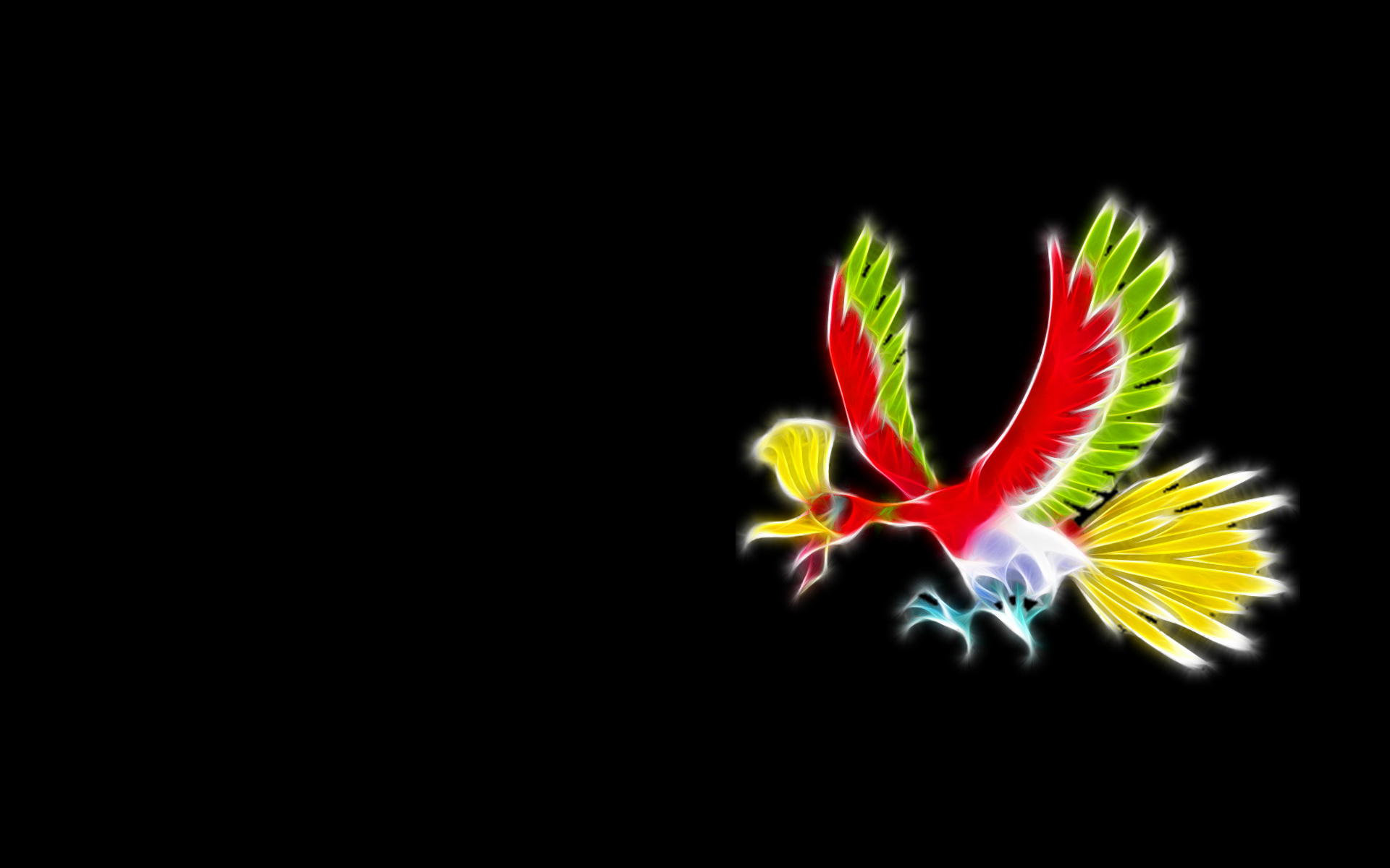 Ho-Oh, Gijinka form, Stunning artwork, Legendary Pokmon, 1920x1200 HD Desktop