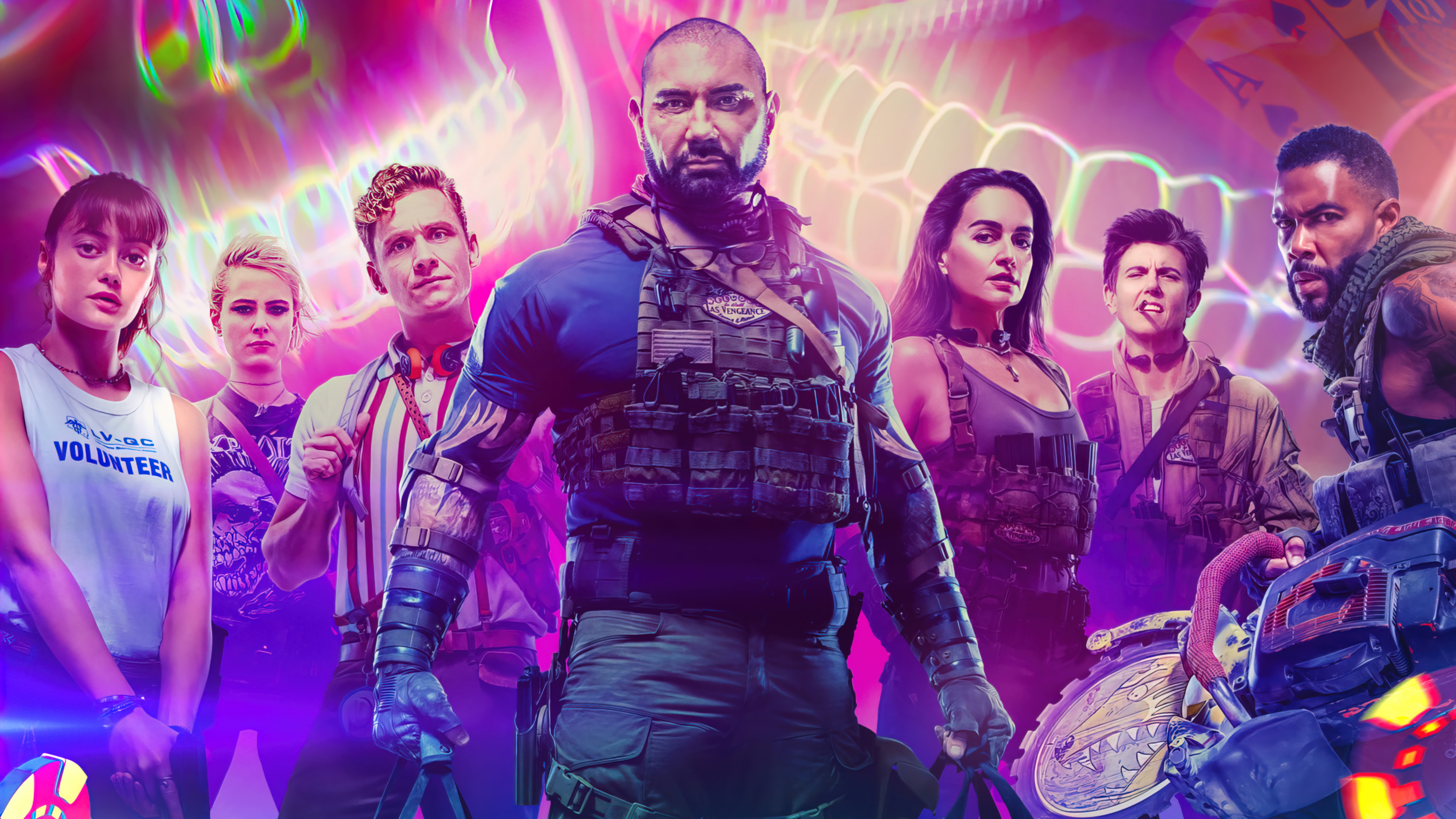 Dave Bautista, Army of the Dead, Ana de la Reguera, 4K Ultra HD, 3840x2160 4K Desktop