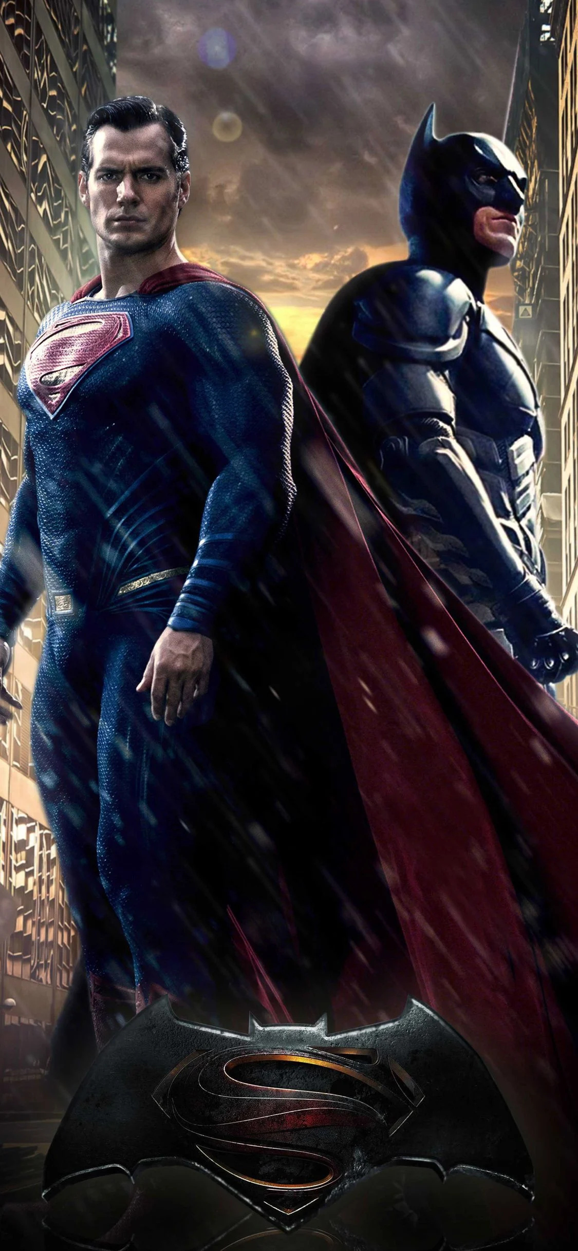 Batman and Superman, Top wallpapers, Superhero duo, Dynamic backgrounds, 1130x2440 HD Phone