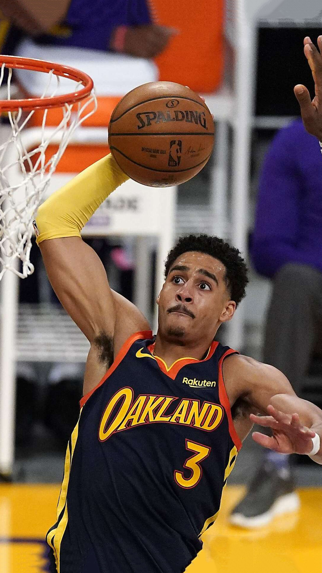 Jordan Poole, Wallpaper, Rising star, Basketball sensation, 1080x1920 Full HD Phone
