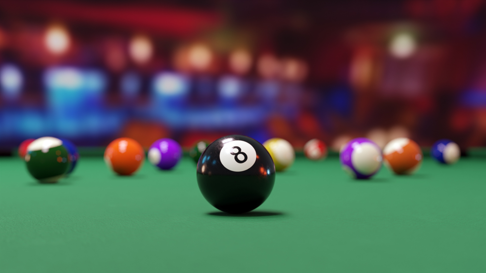 Pool hall, Finished projects, Blender artists, Cue sports, 1920x1080 Full HD Desktop