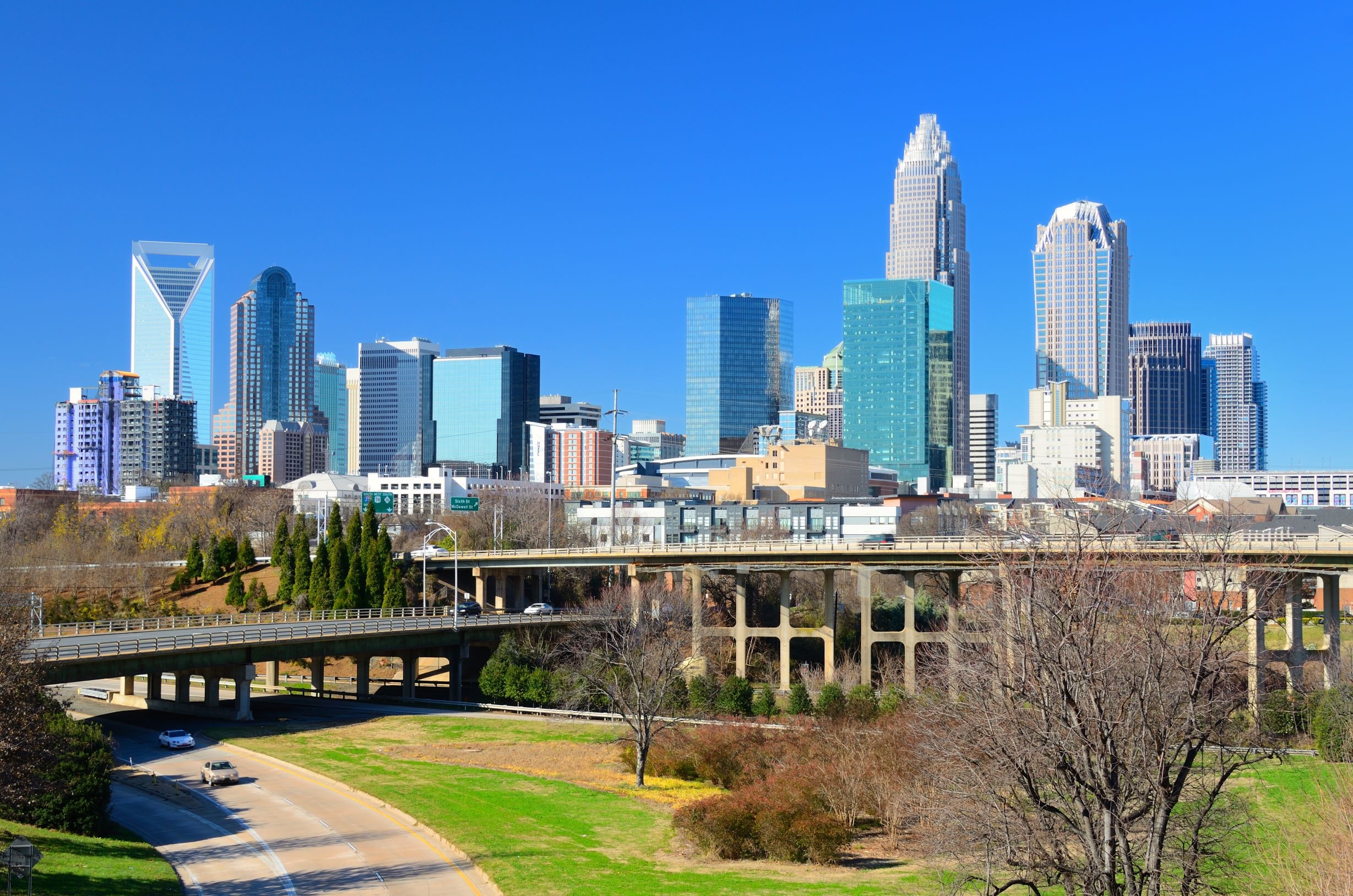 Charlotte skyline, What's happening, Q City metro, Charlotte updates, 2460x1630 HD Desktop