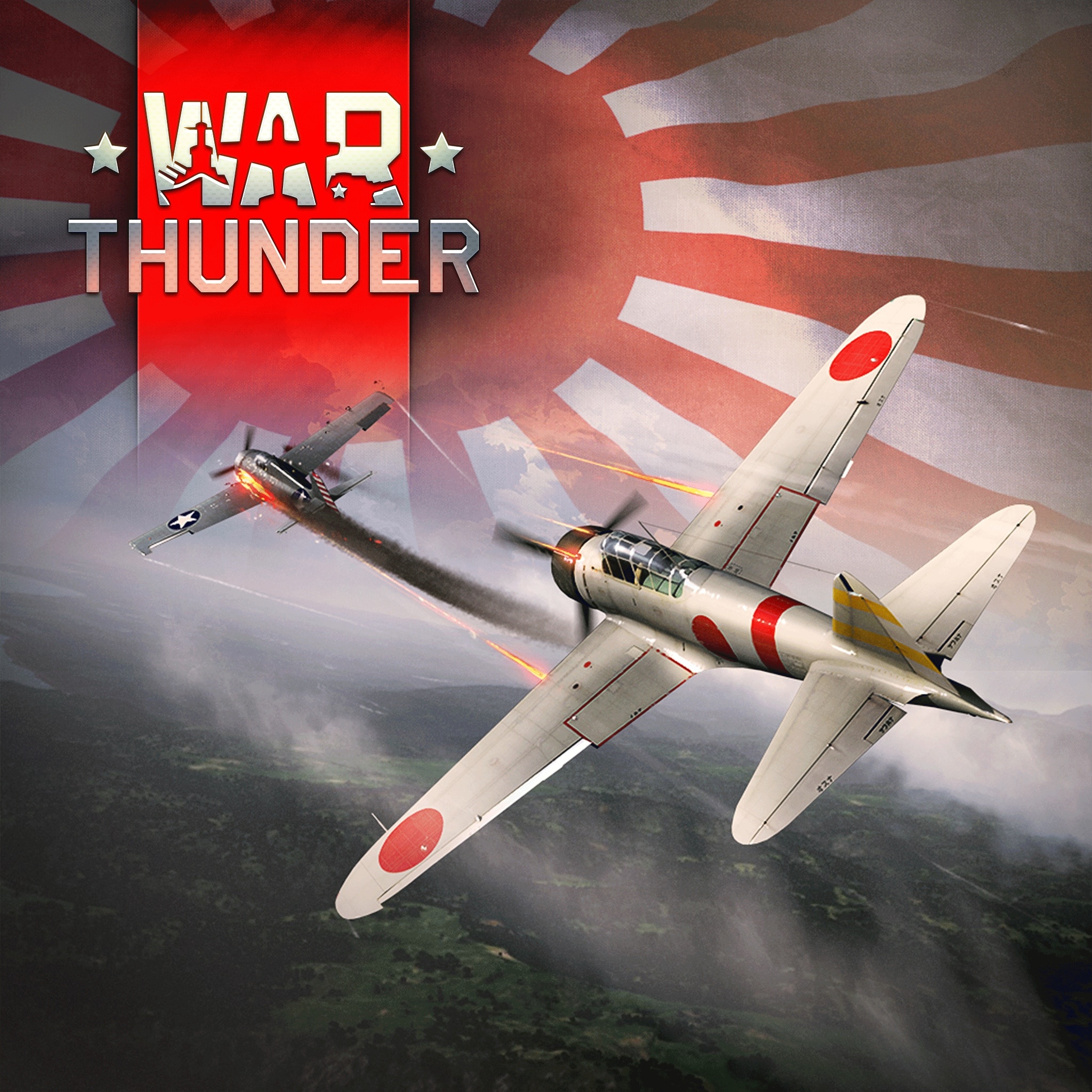 Mitsubishi A6M Zero, War Thunder Wallpaper, 2050x2050 HD Phone