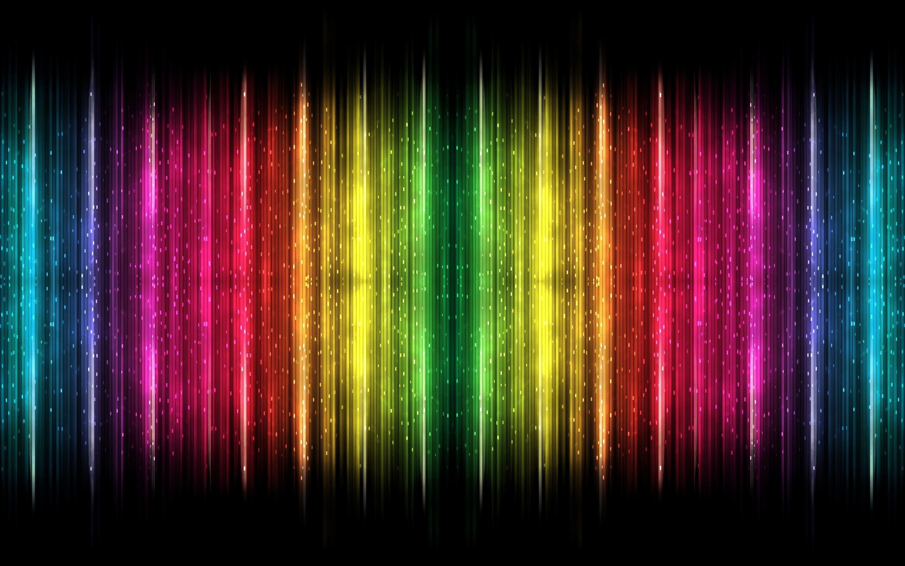 Rainbow dual monitor wallpapers, Colorful and wide-screen, Vibrant multi-display backgrounds, Eye-catching visuals, 2880x1800 HD Desktop