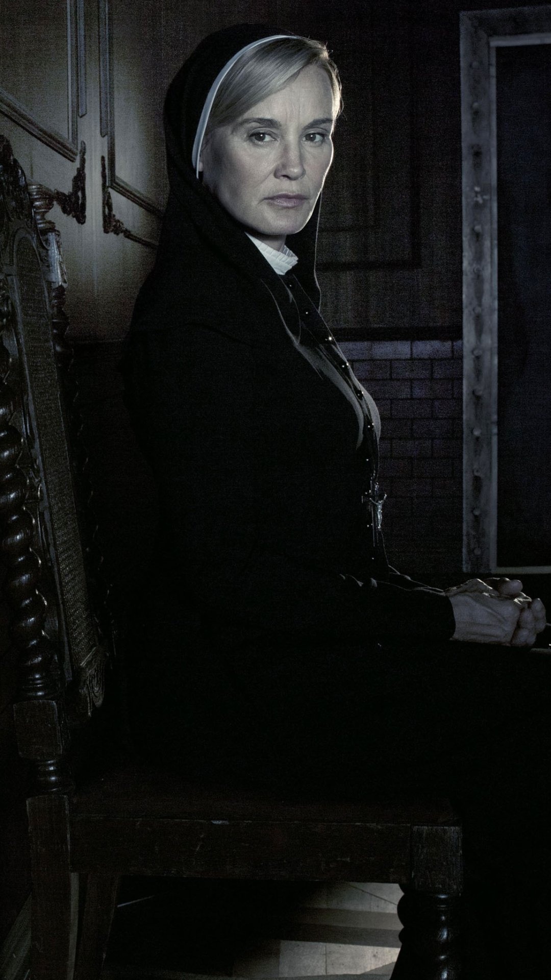 Jessica Lange, TV show, American Horror Story, 1080x1920 Full HD Phone