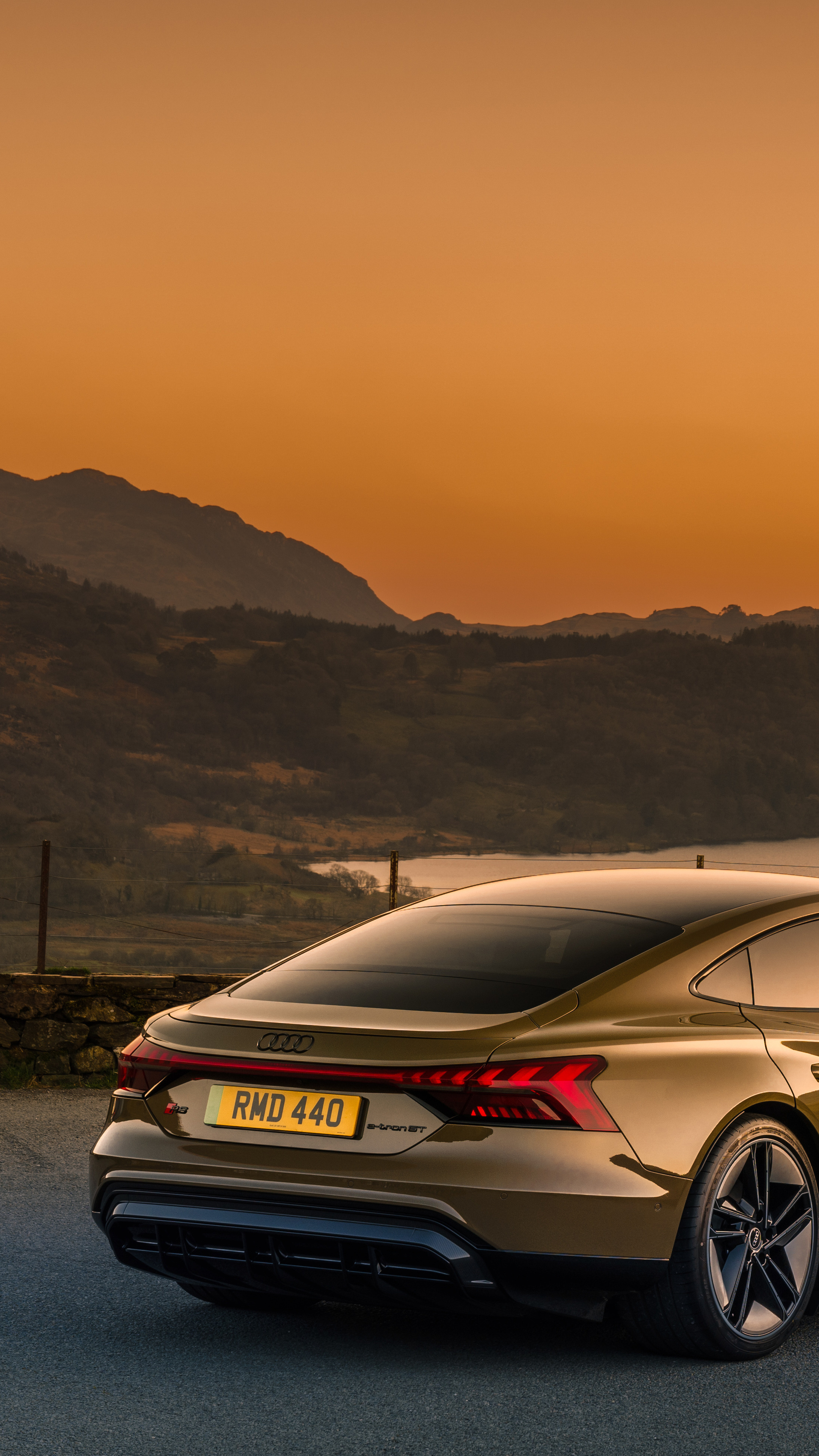 Audi E-Tron, RS E-Tron GT, Exhilarating speed, Striking design, 2160x3840 4K Phone