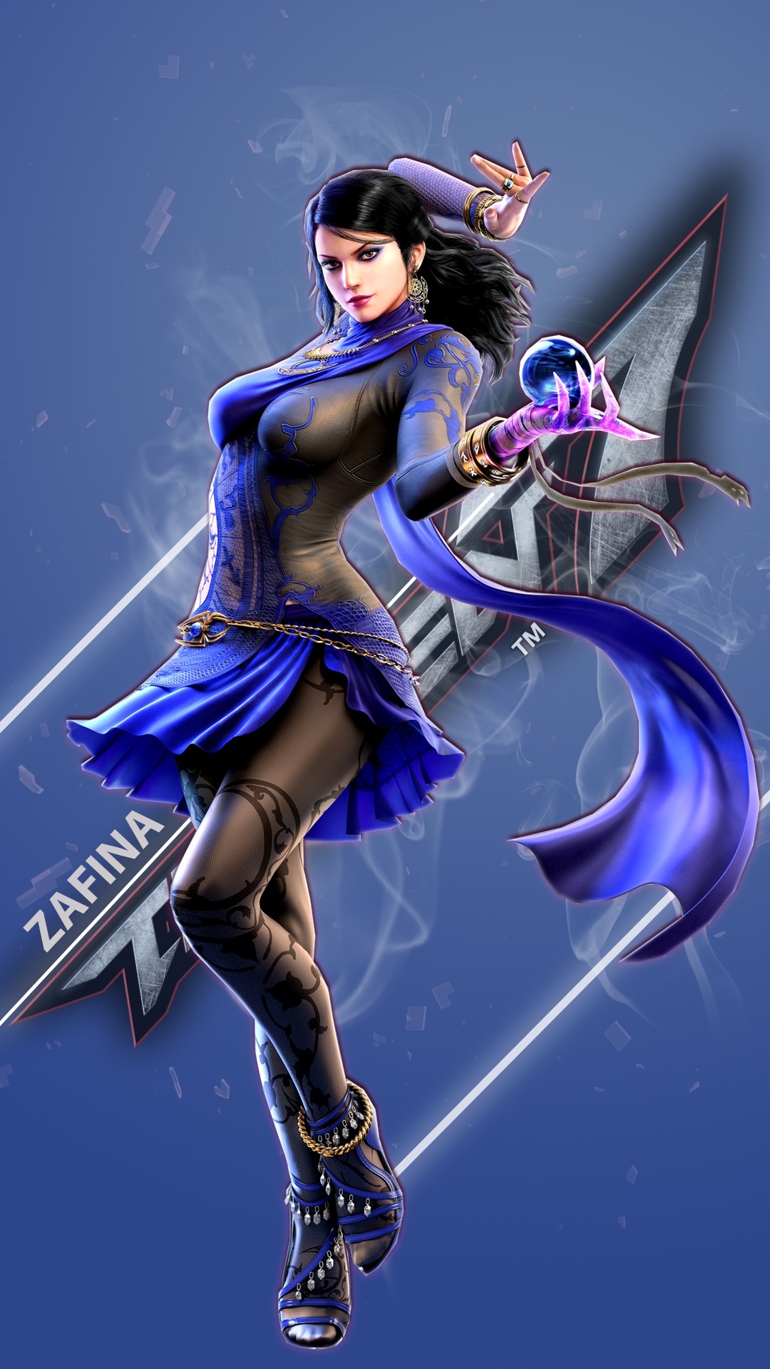Zafina, Tekken 7 logo, ZAFINA text, Full HD Phone wallpaper