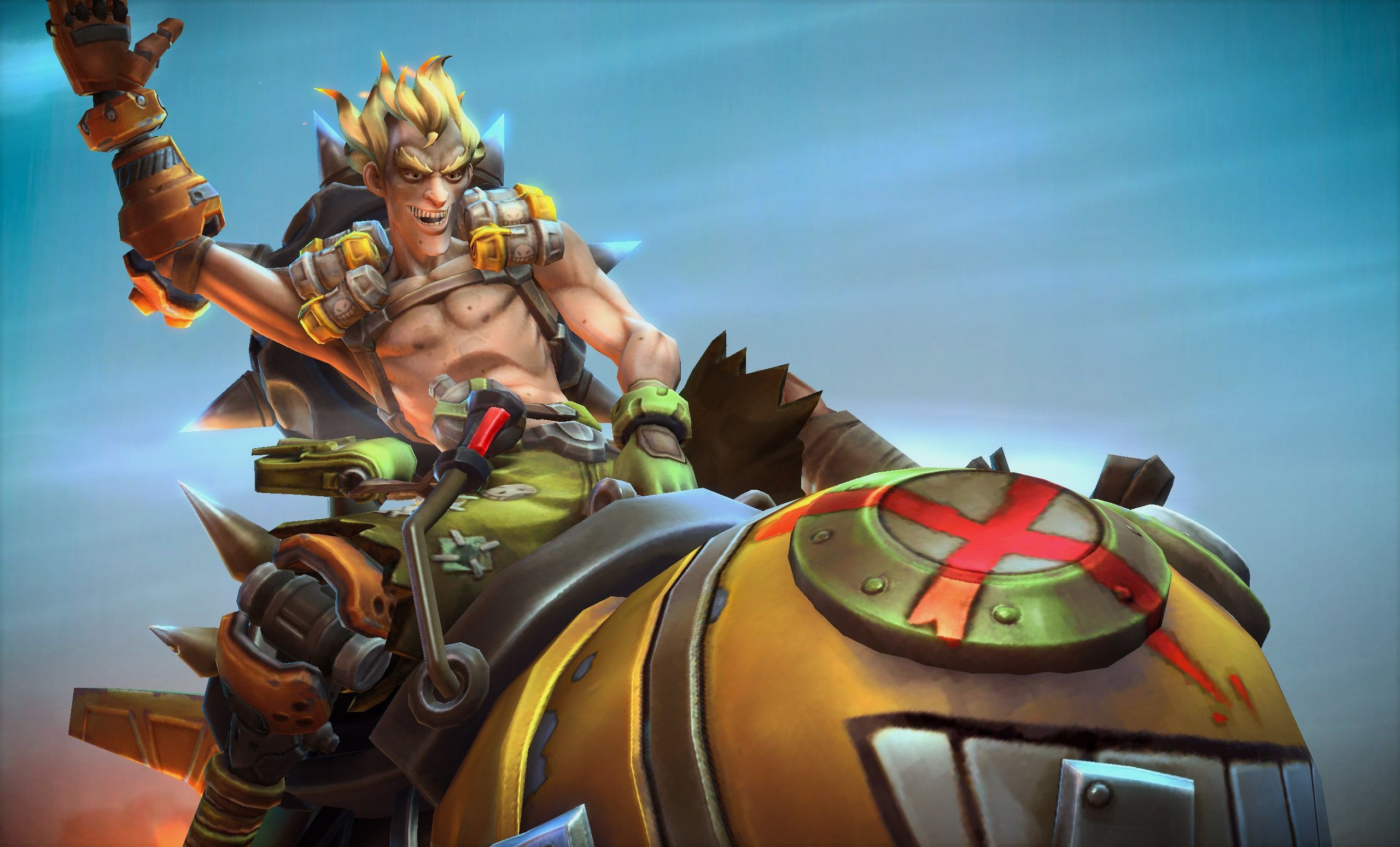 Junkrat, Explosive mayhem, Chaotic gameplay, Overwatch hero, 2560x1550 HD Desktop
