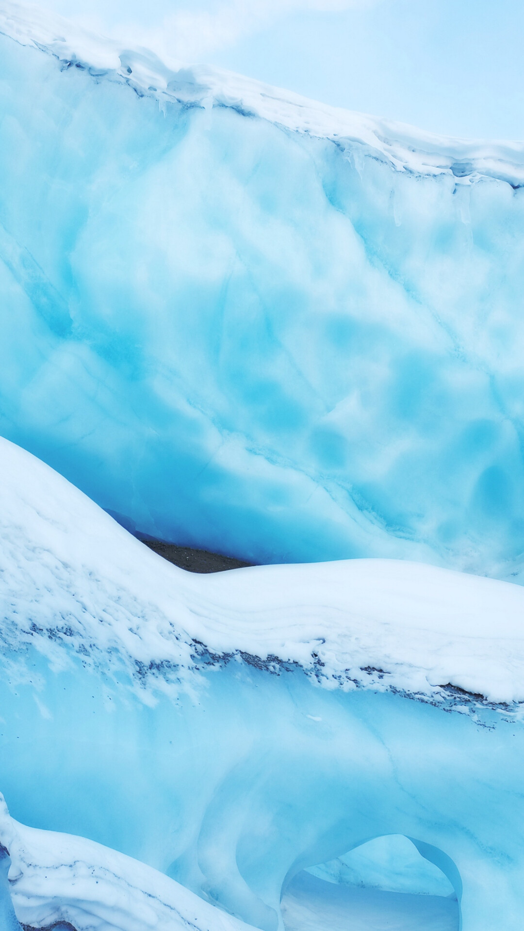 Frozen wilderness, Glacial silence, Glacier's secret, Remote serenity, 1080x1920 Full HD Phone