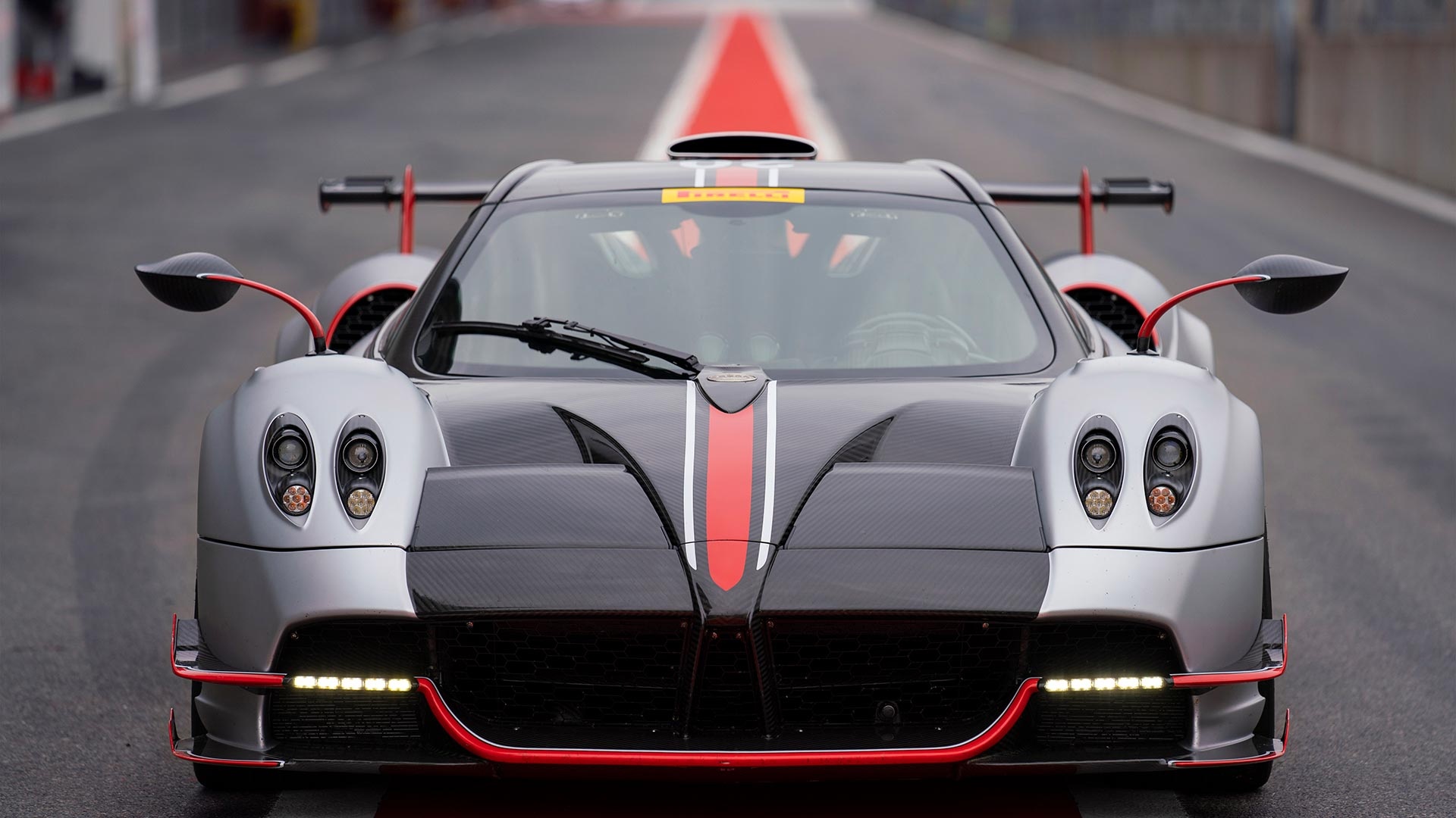 Pagani Huayra R, asphalt race track, carbon fiber bodywork, Full HD Desktop wallpaper