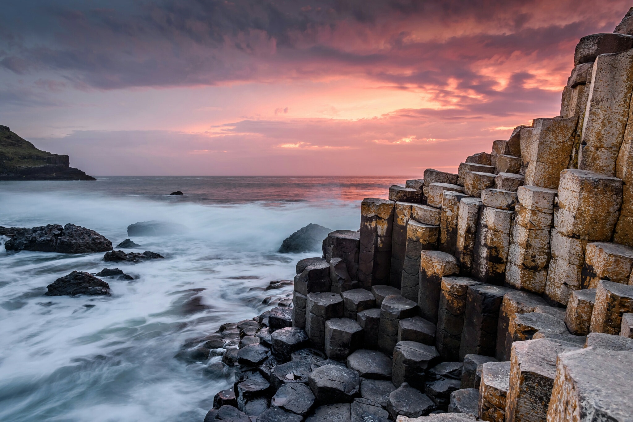 Sunset, Sea, Rock, Landscape, 2050x1370 HD Desktop