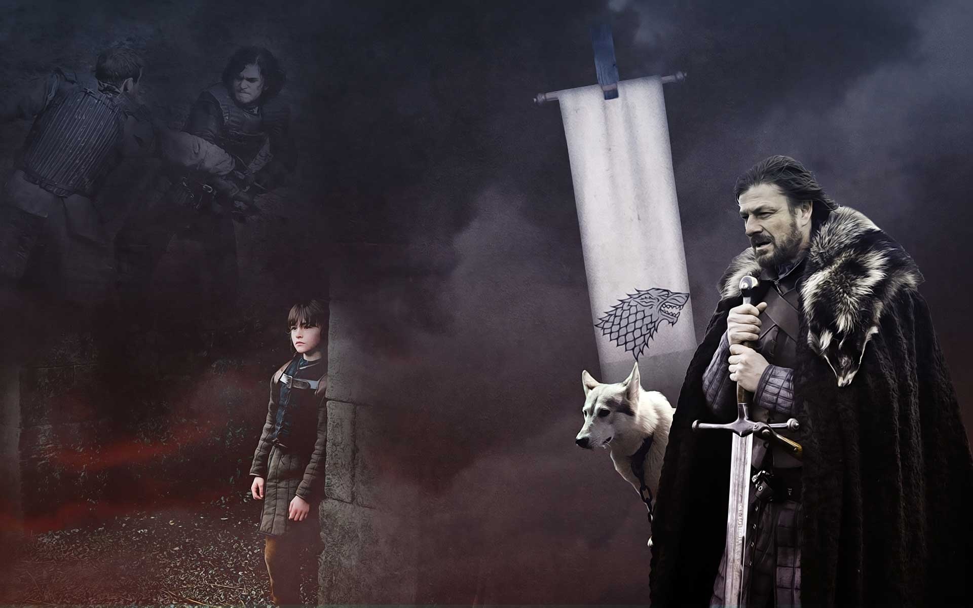 Ned Stark and Bran Stark, House Stark Wallpaper, 1920x1200 HD Desktop