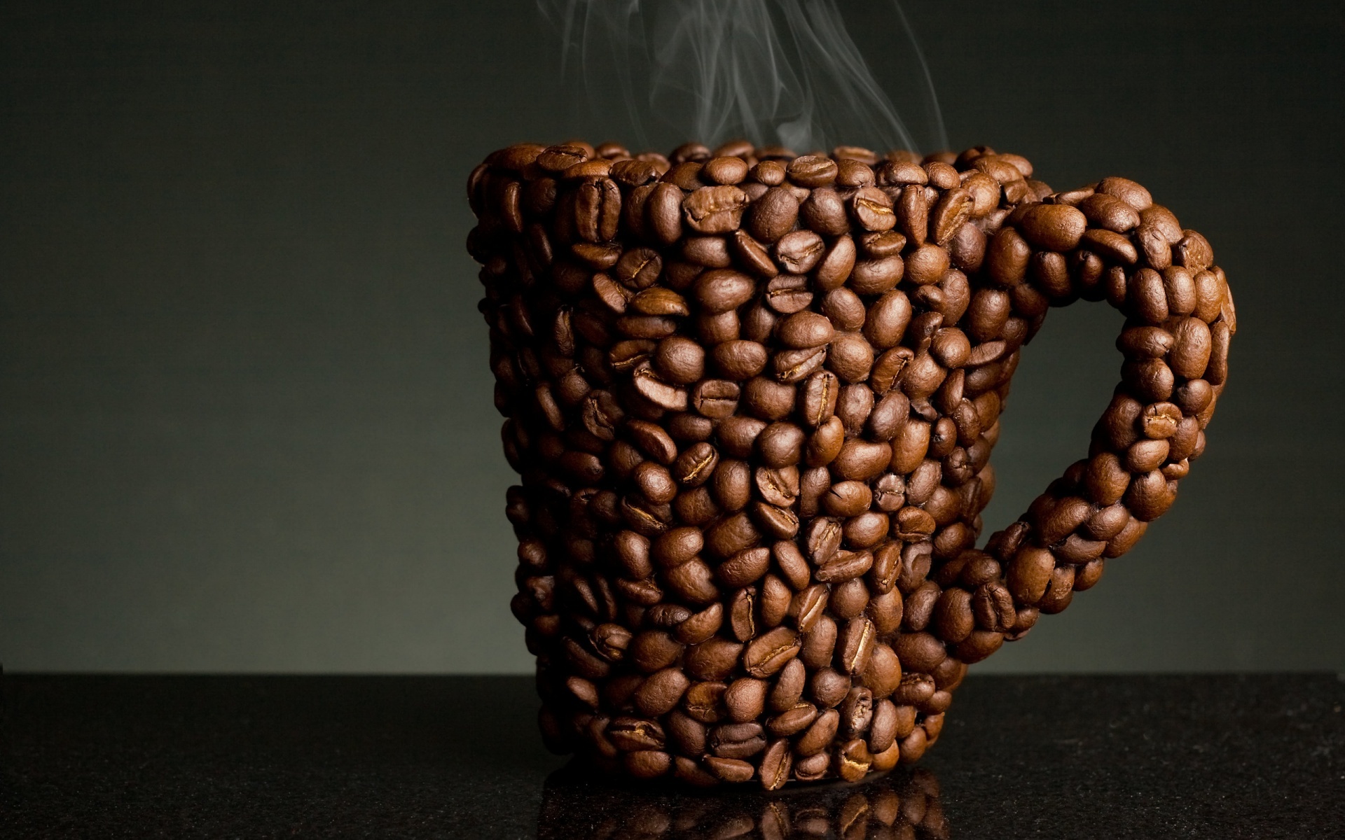Coffee beans, Cups Wallpaper, 1920x1200 HD Desktop