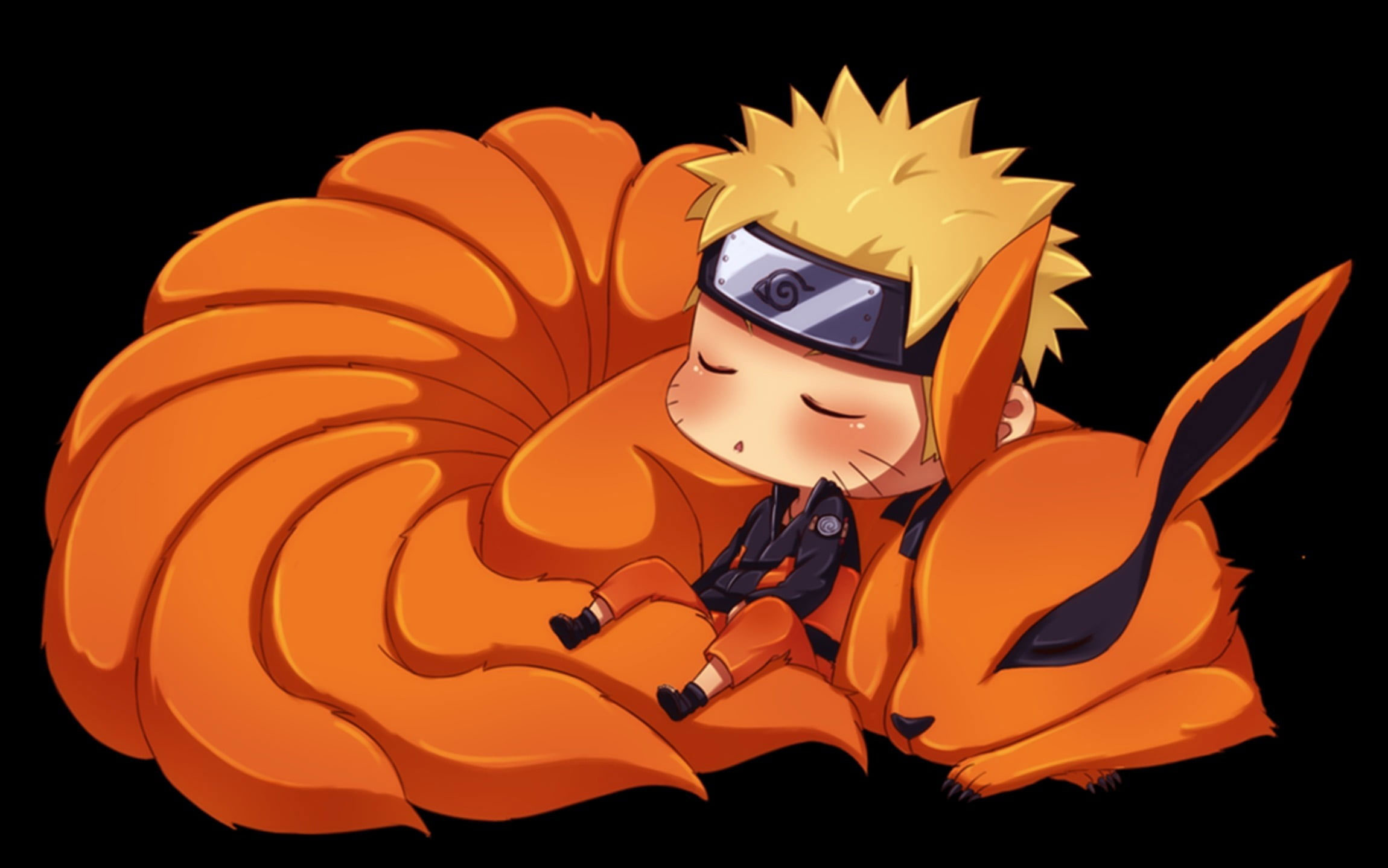 Chibi, 9 Tailed Fox Wallpaper, 2300x1440 HD Desktop