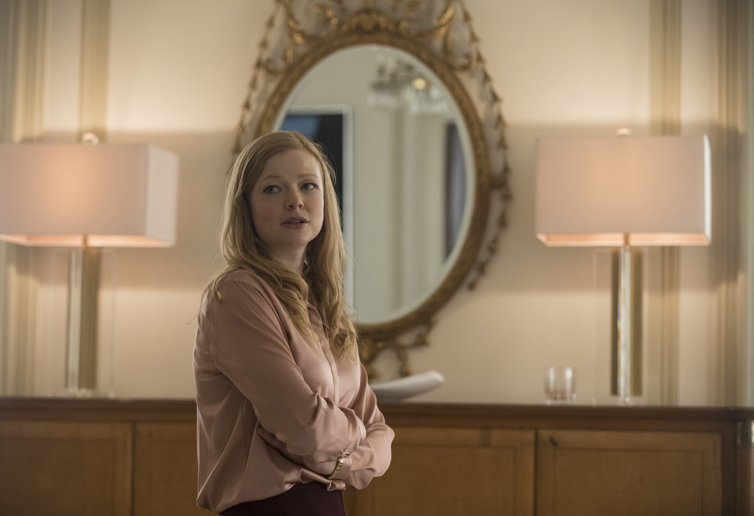 Sarah Snook, Succession, 4K Ultra HD, Captivating wallpaper, 3000x2060 HD Desktop